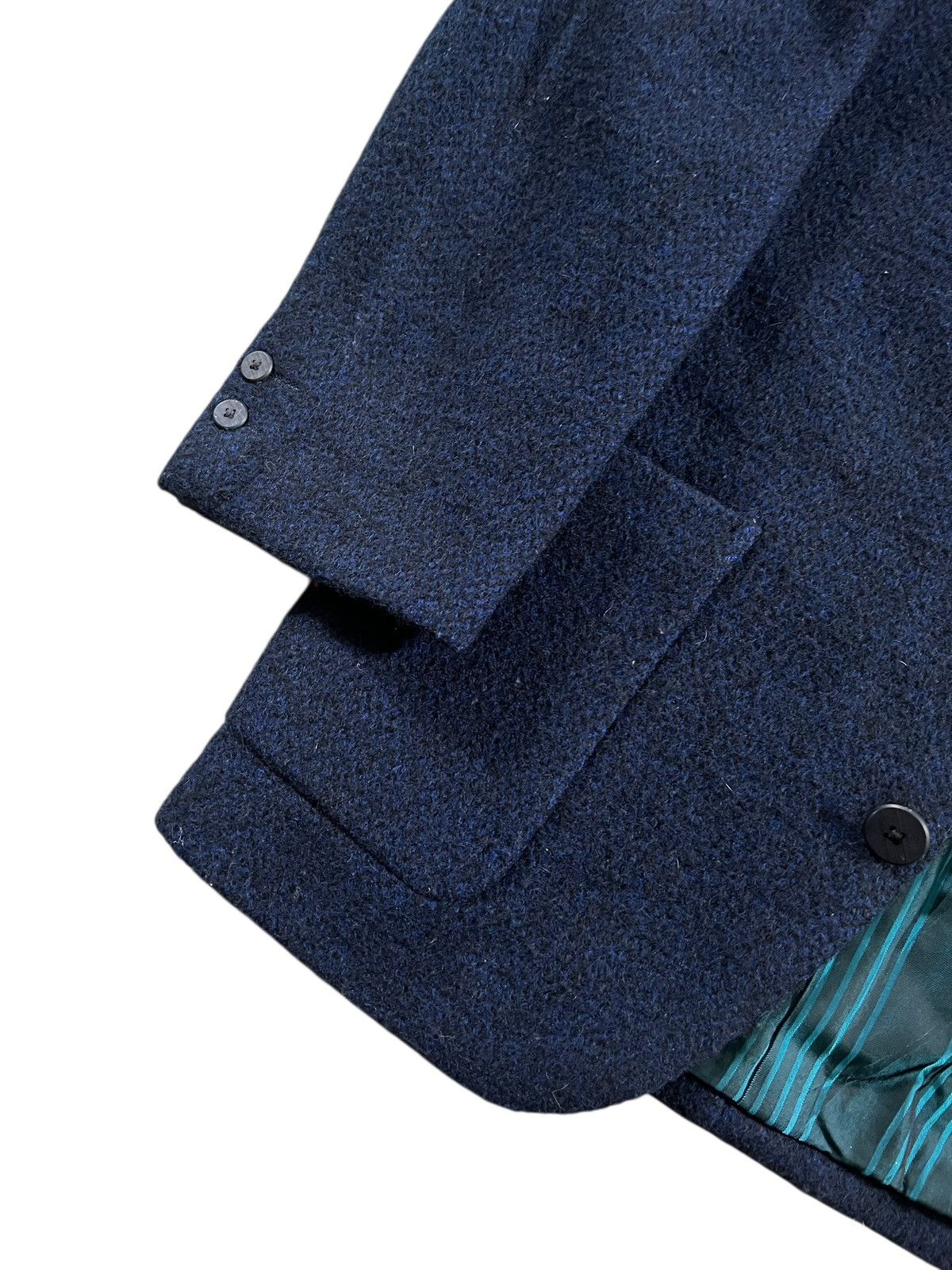 Japanese Brand Arrston Volaju Tweed Knitted Wool Coat Size US L / EU 52-54 / 3 - 11 Thumbnail