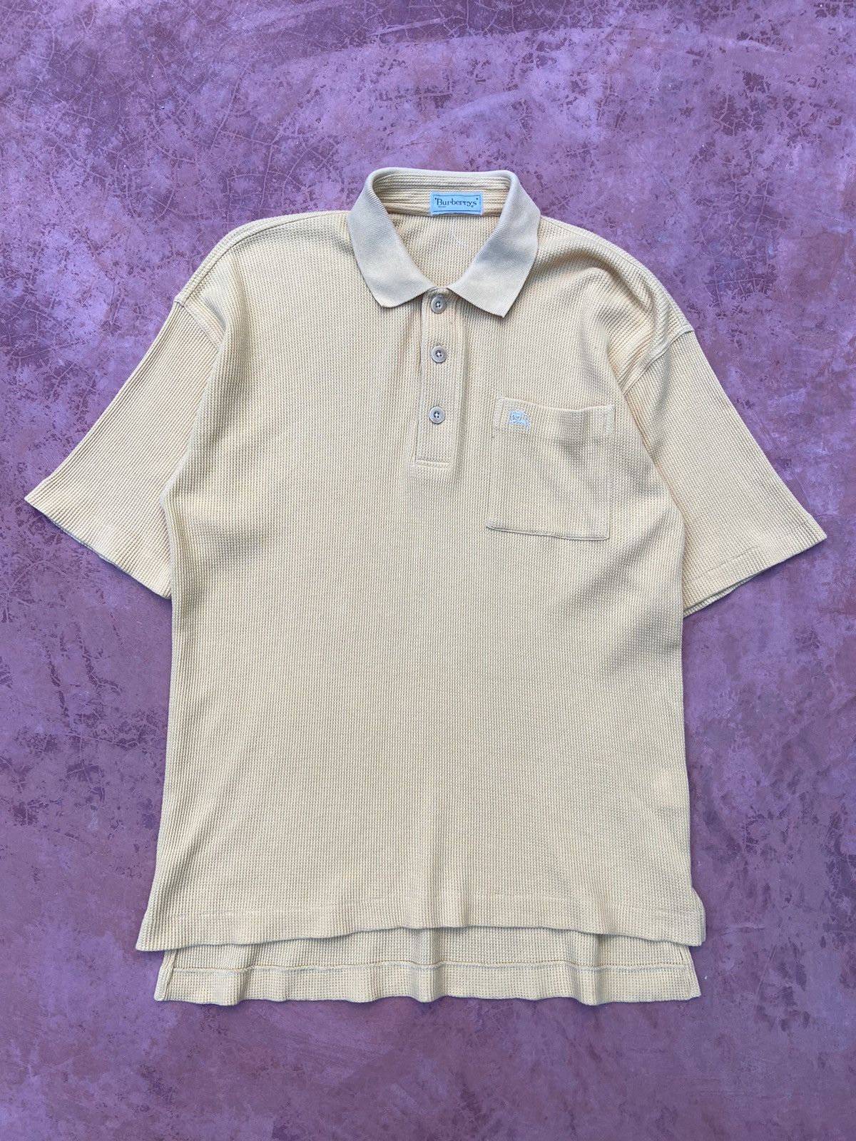 Burberry Vintage Burberry polo t shirt waffle Size US L / EU 52-54 / 3 - 1 Thumbnail