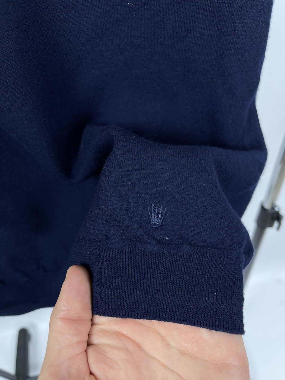 Rolex Rolex Jumper Women’s Size XL Navy Blue 100% Extra fine Wool Size XL / US 12-14 / IT 48-50 - 4 Thumbnail