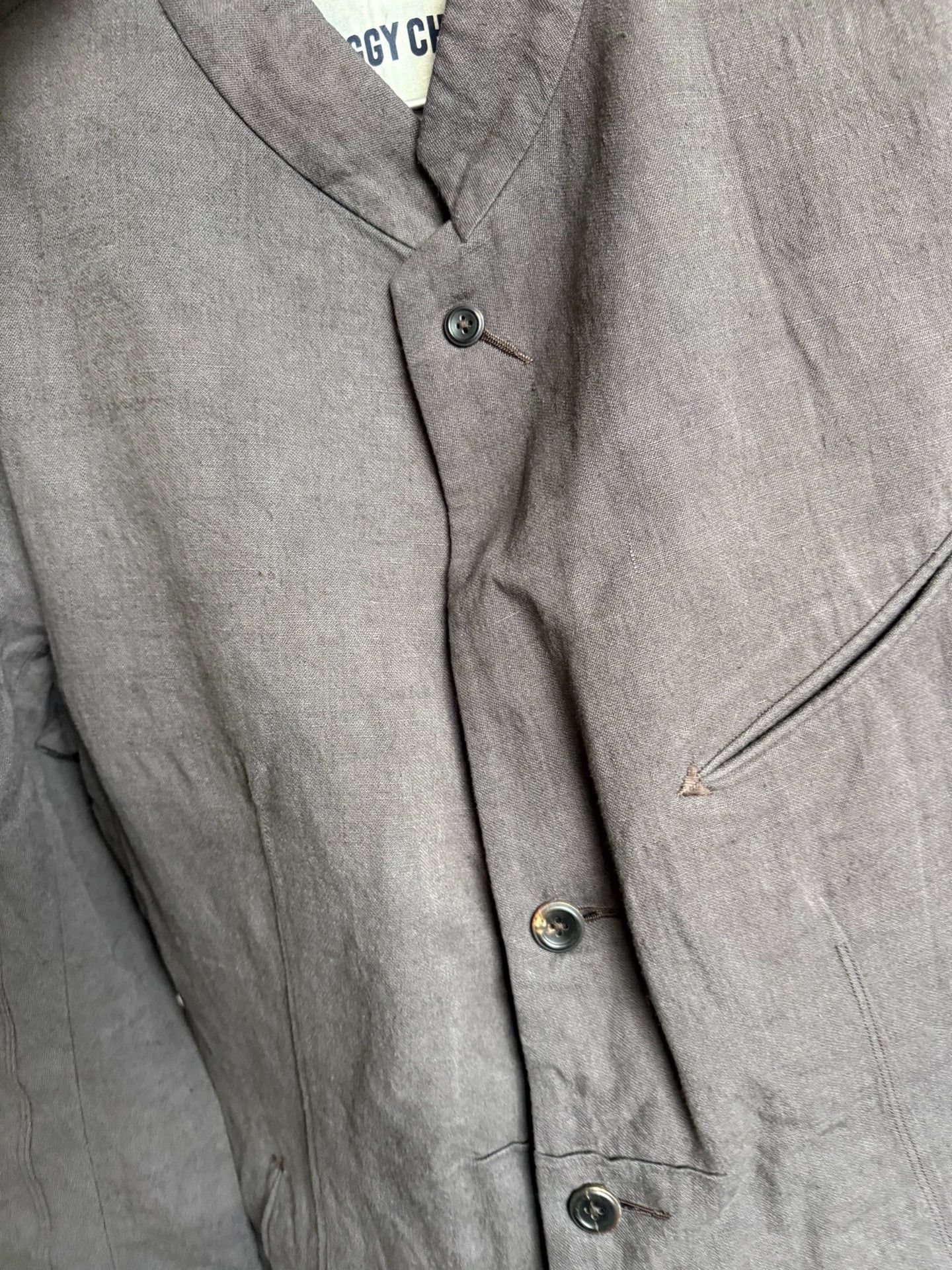Ziggy Chen Ziggy Chen 16AW 3D Flax Wool-Cotton Jkt Size 50 P7 Size US M / EU 48-50 / 2 - 7 Thumbnail