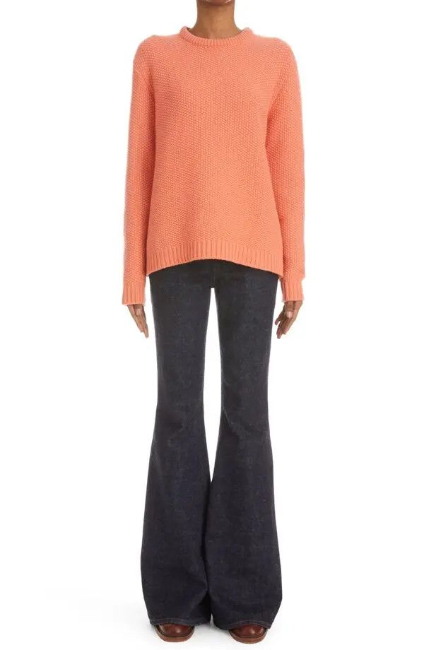 Chloe o1y0825 Cashmere Blend Sweater in Coral Size S / US 4 / IT 40 - 5 Thumbnail