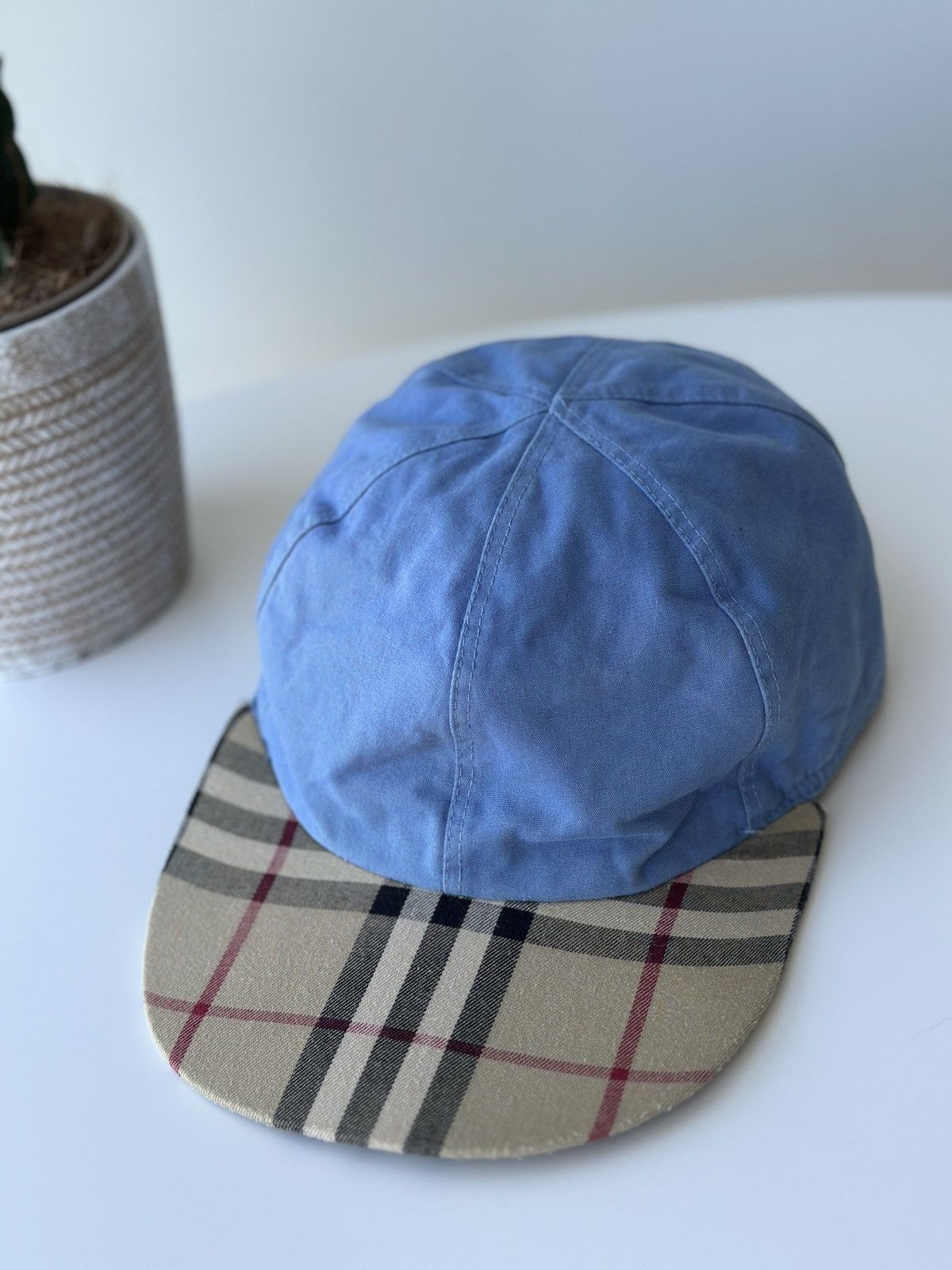 Burberry 💥FINAL DROP💥Vintage Rare Burberry 5 Panel Cap Novacheck Size ONE SIZE - 2 Thumbnail