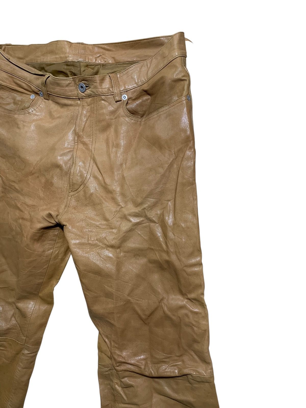 Japanese Brand 🔥MENS TENORAS LEATHER PANT W35 Size US 35 - 4 Thumbnail