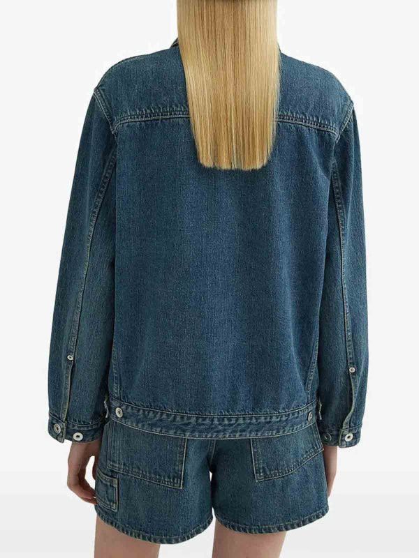 Jil Sander o1loc1c0426 Denim Jacket in Blue Size M / US 6-8 / IT 42-44 - 4 Thumbnail