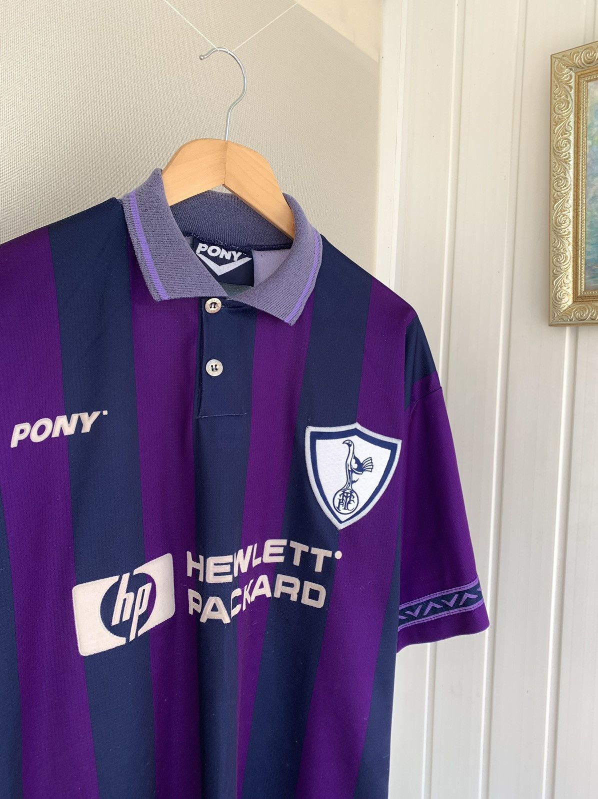 PONY Pony Tottenham Hotspur Vintage 1995-1997 Away Shirt Size L Size US L / EU 52-54 / 3 - 3 Thumbnail