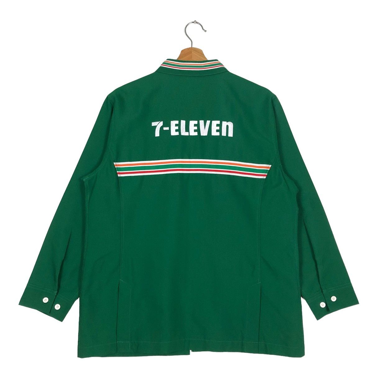 Japanese Brand 🔥LONG SLEEVE WORK VINTAGE 7-ELEVEN BIG LOGO JAPAN Size US M / EU 48-50 / 2 - 8 Thumbnail