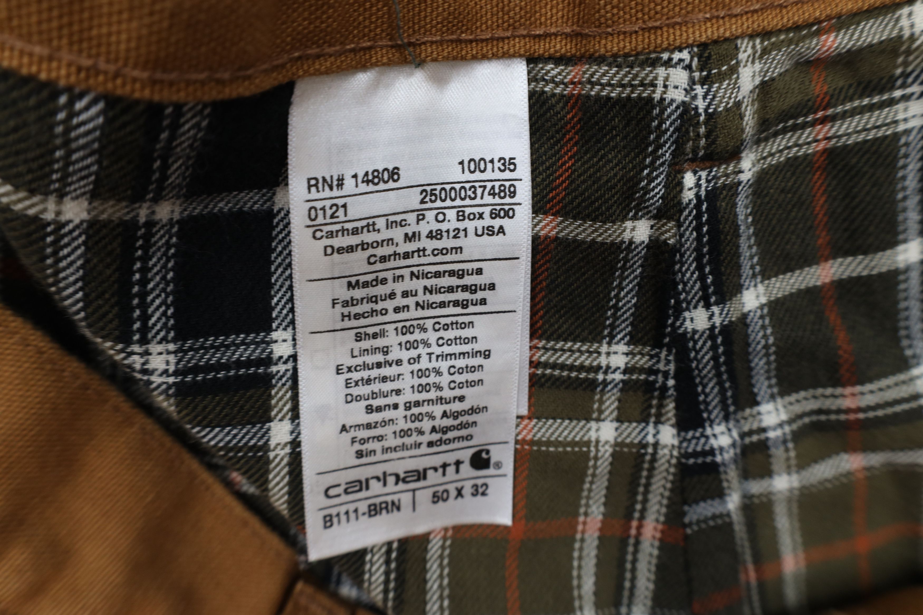 Carhartt Deadstock Vintage Y2K Carhartt Lined Wide Leg Canvas Pants Size US 44 / EU 60 - 7 Thumbnail