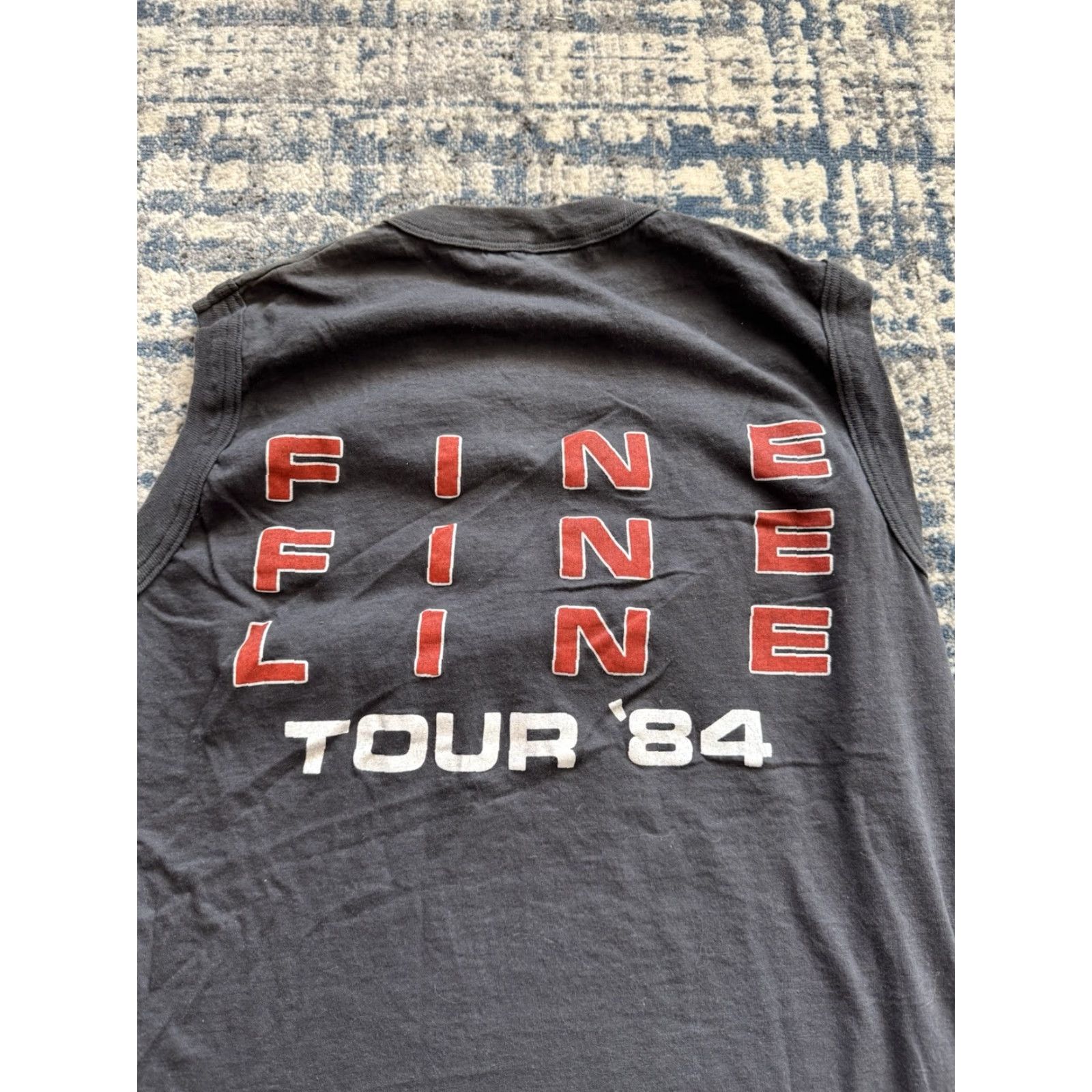 Vintage VINTAGE Winterland 1984 Andy Fraser Fine Line Tour Graphic Print T-Shirt L Black Men's Shirt 80s Band Rock Size US L / EU 52-54 / 3 - 5 Thumbnail