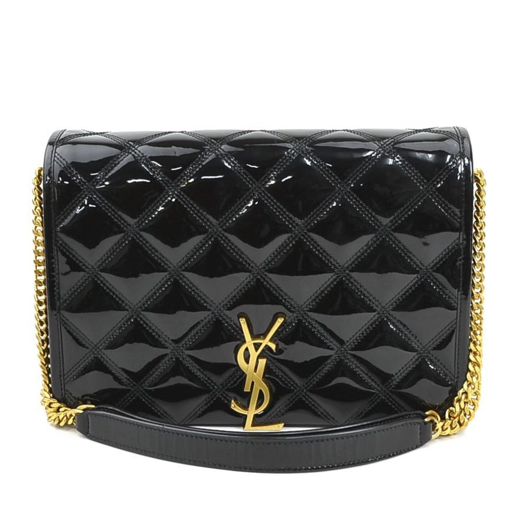 Saint Laurent Paris Saint Laurent shoulder bag, patent leather, black, women's, 650769, r11114r Size ONE SIZE - 1 Thumbnail