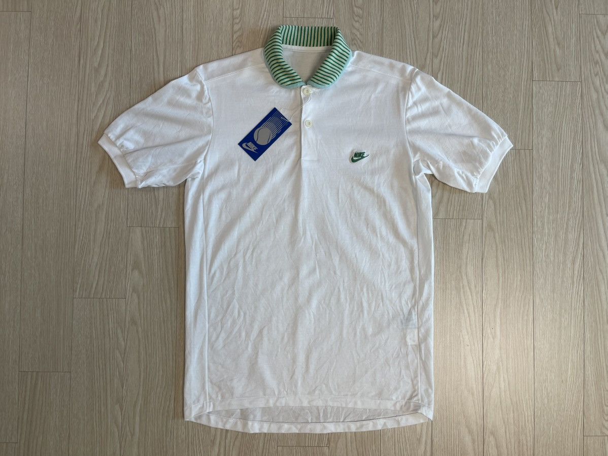 Nike Nike Blue Tag Japan Edition 80’s Vintage Polo Pique T-shirt Size US M / EU 48-50 / 2 - 1 Thumbnail
