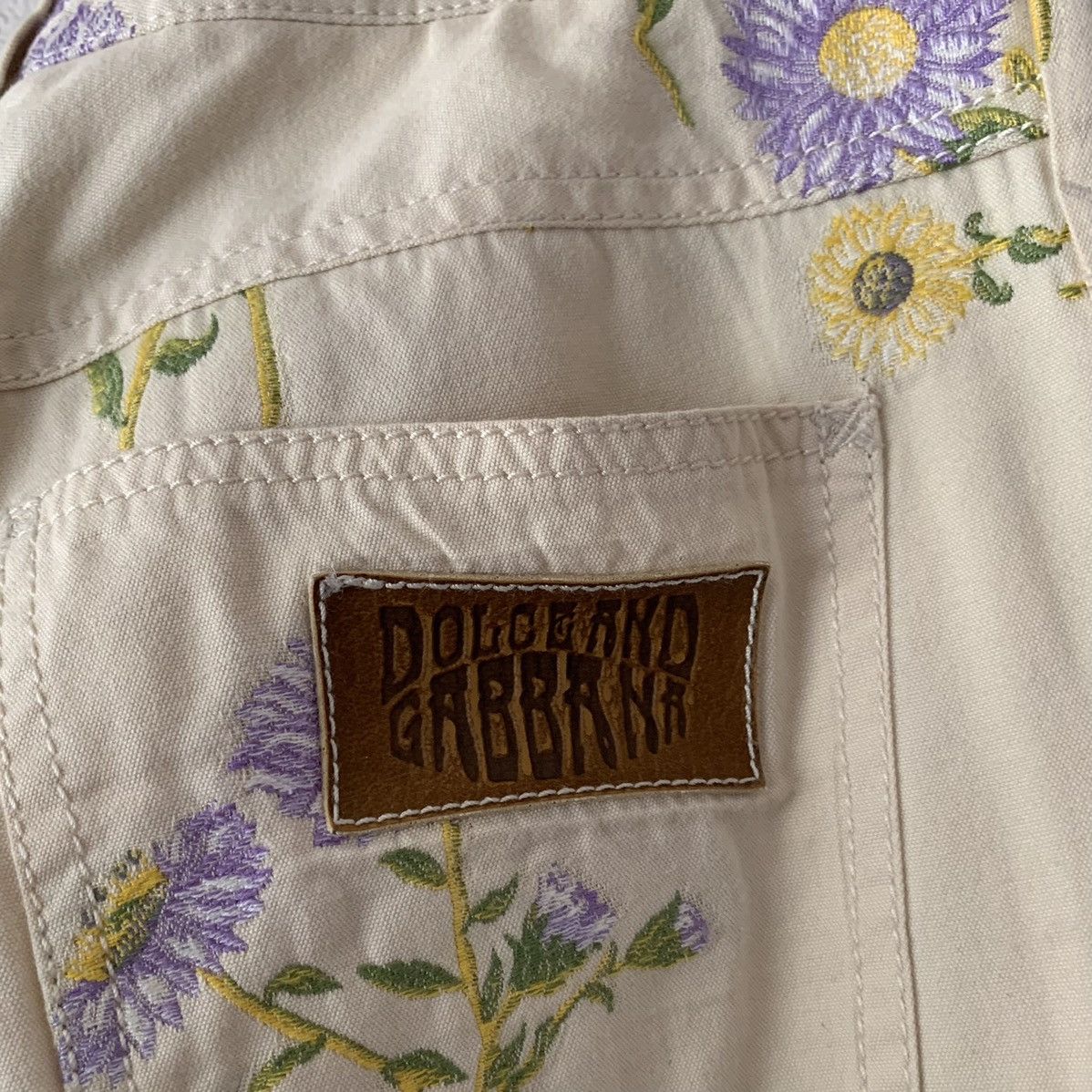 Dolce & Gabbana Embroidered floral pants Size 30" / US 8 / IT 44 - 4 Thumbnail