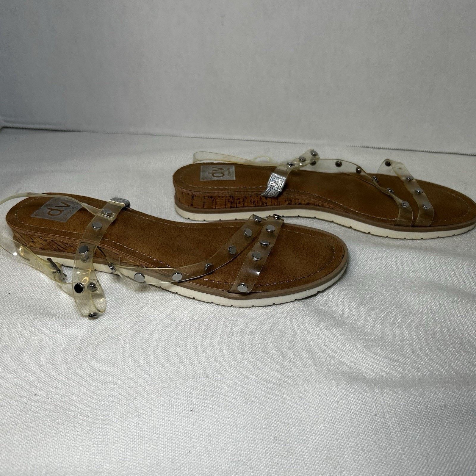 Dolce Vita Dolce Vita DV Sandals sz 9 Clear Straps Buckle Comfy Casual Size US 9 / IT 39 - 3 Thumbnail