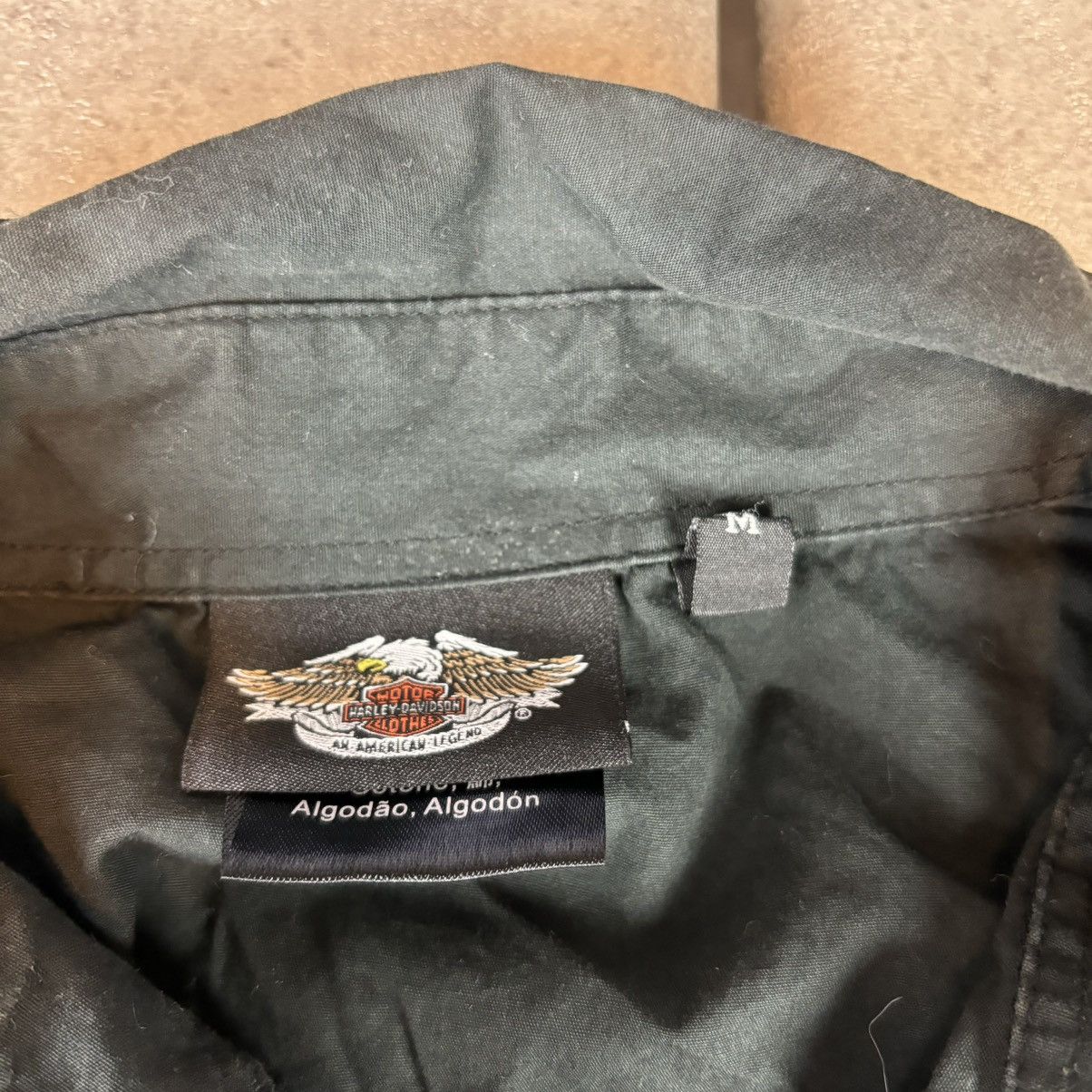 Harley Davidson Y2k black Harley davidson eagle button up Size US M / EU 48-50 / 2 - 7 Thumbnail