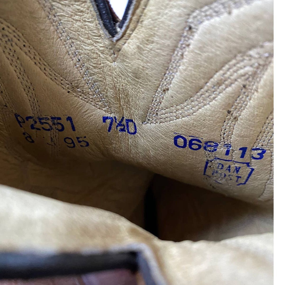 Cowboy Equipment × Dan Post Dan Post Marlboro Leather Western Boots Men's 7.5D Size US 7.5 / EU 40-41 - 8 Thumbnail