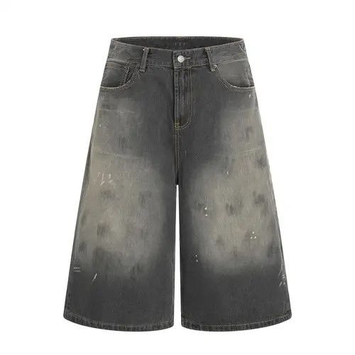 Japanese Brand Punk distressed washed vintage gradient denim shorts Size US 32 / EU 48 - 1 Thumbnail