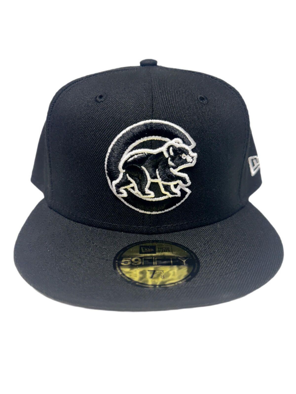 New Era New Era Chicago Cubs Black 59FIFTY 7 3/8 Size ONE SIZE - 5 Thumbnail