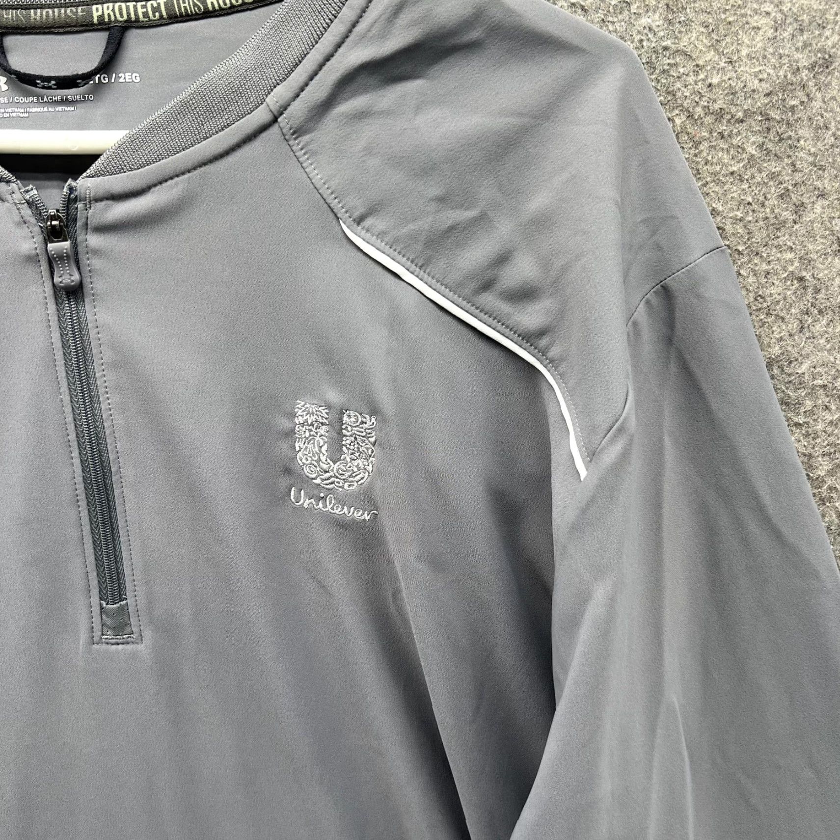 Under Armour Under Armour Jacket Mens 2XL Gray 1/4 Zip Windbreaker Lightweight Outdoor Activewear Mens 2XL Gray 1/4 Zip Windbreaker Lightweight Size US XXL / EU 58 / 5 - 7 Thumbnail