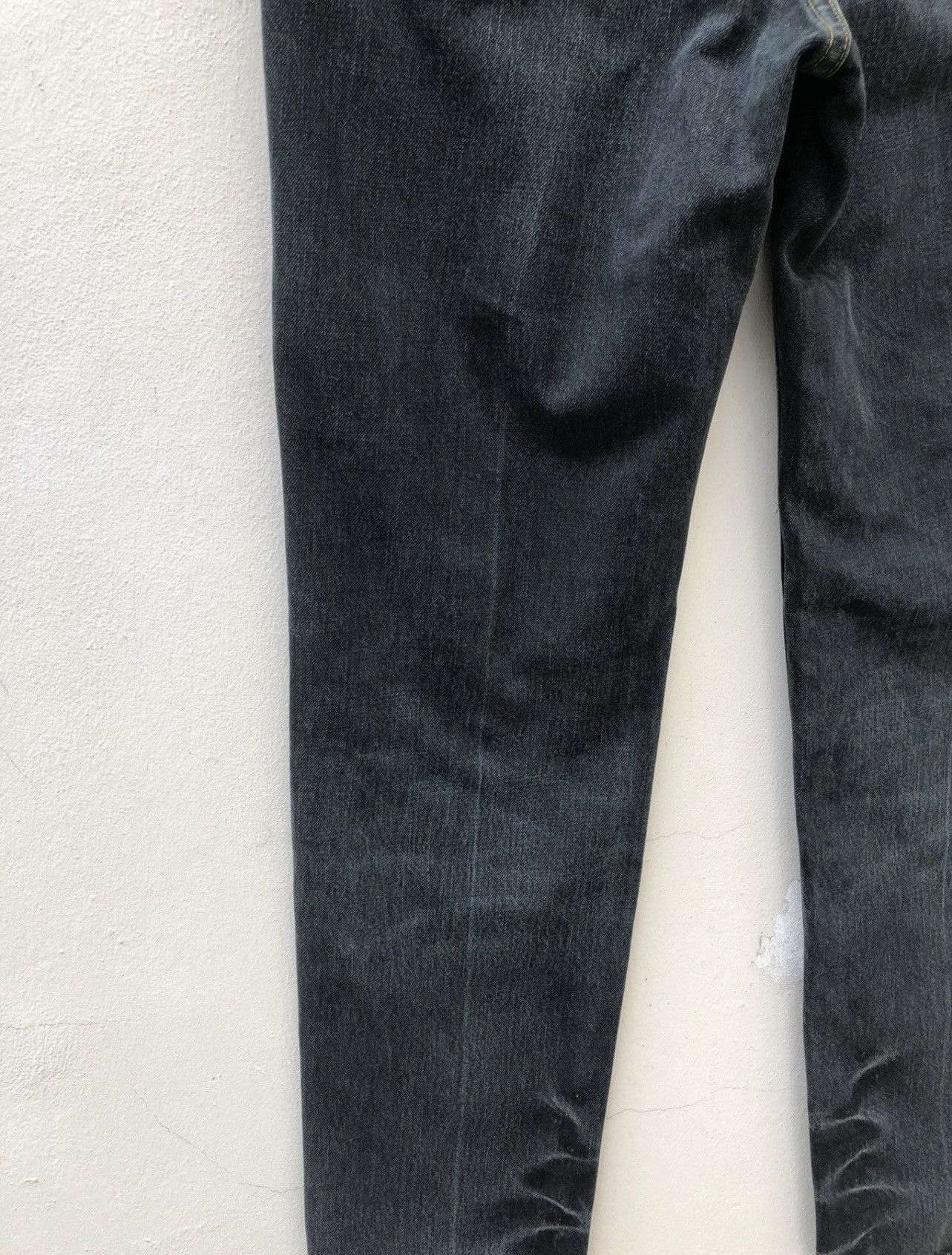 Levi's Vintage Clothing VTG 00s Levi’s 606 Big E Orange Tab Waxed Denim Slim Jeans Size US 33 - 17 Thumbnail