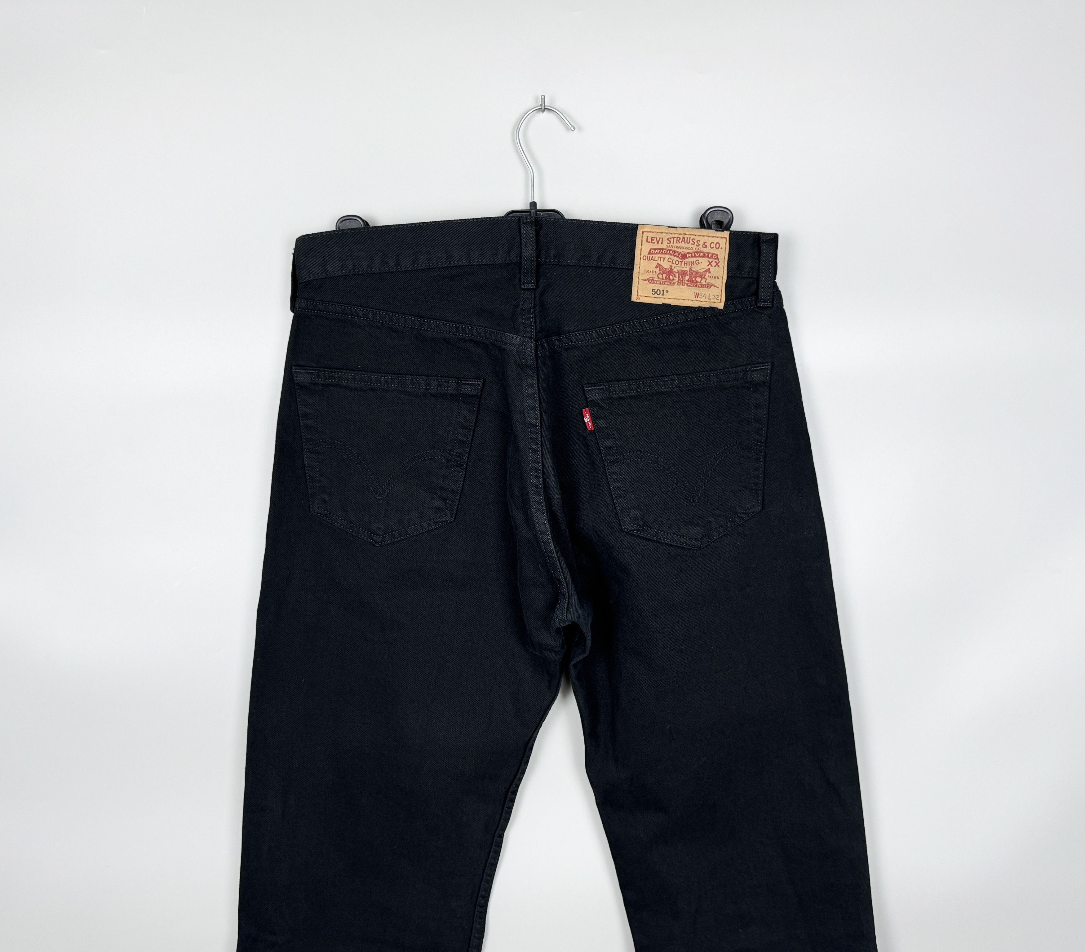 Levi's Levi's 501 Vintage Denim Black Jeans Pant W34 L32 Size US 34 / EU 50 - 4 Thumbnail