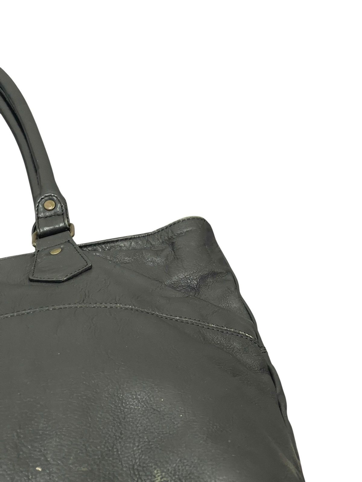 Leather Full Leather Ships Jet Blue Tote Shoulder Bag 1🟩2 Size ONE SIZE - 17 Thumbnail