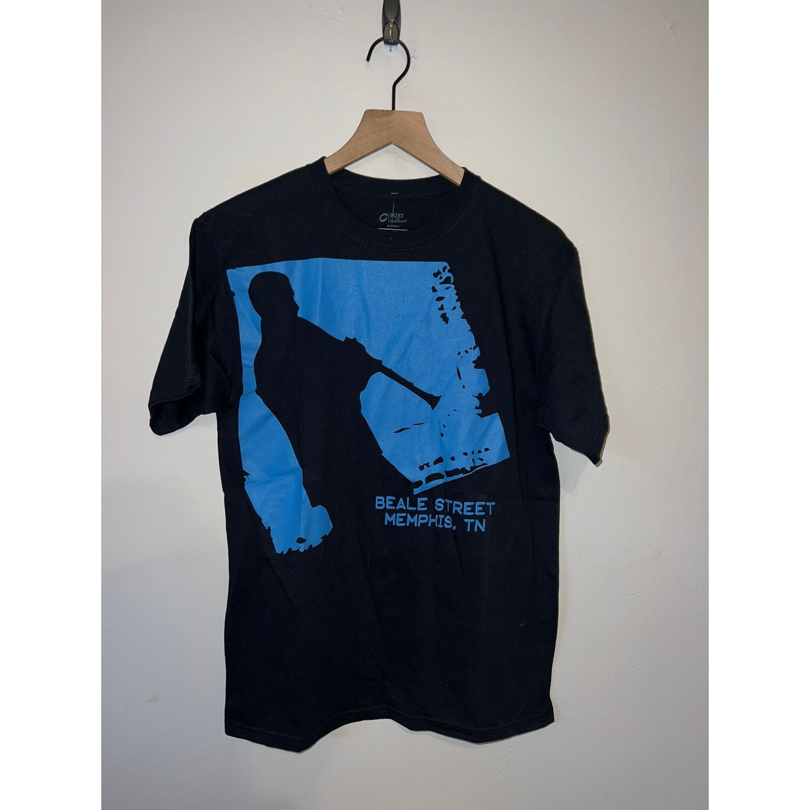 Port Authority Beale Street Shirt Memphis TN Jazz Music Black Tee 2000s M Size US M / EU 48-50 / 2 - 1 Thumbnail