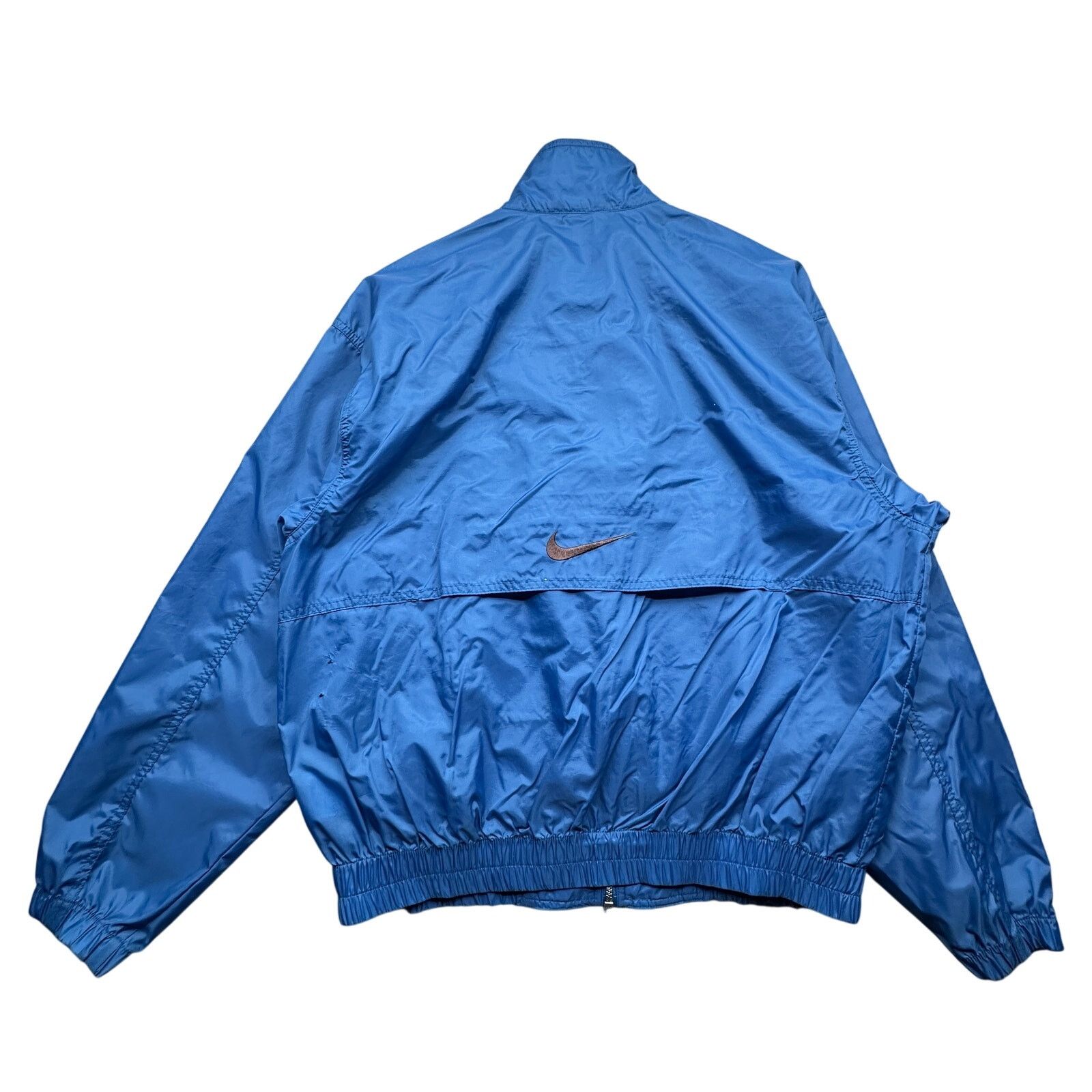 Nike VTG 90s Nike Windbreaker Jacket Mens Medium Blue Swoosh Size US M / EU 48-50 / 2 - 2 Thumbnail