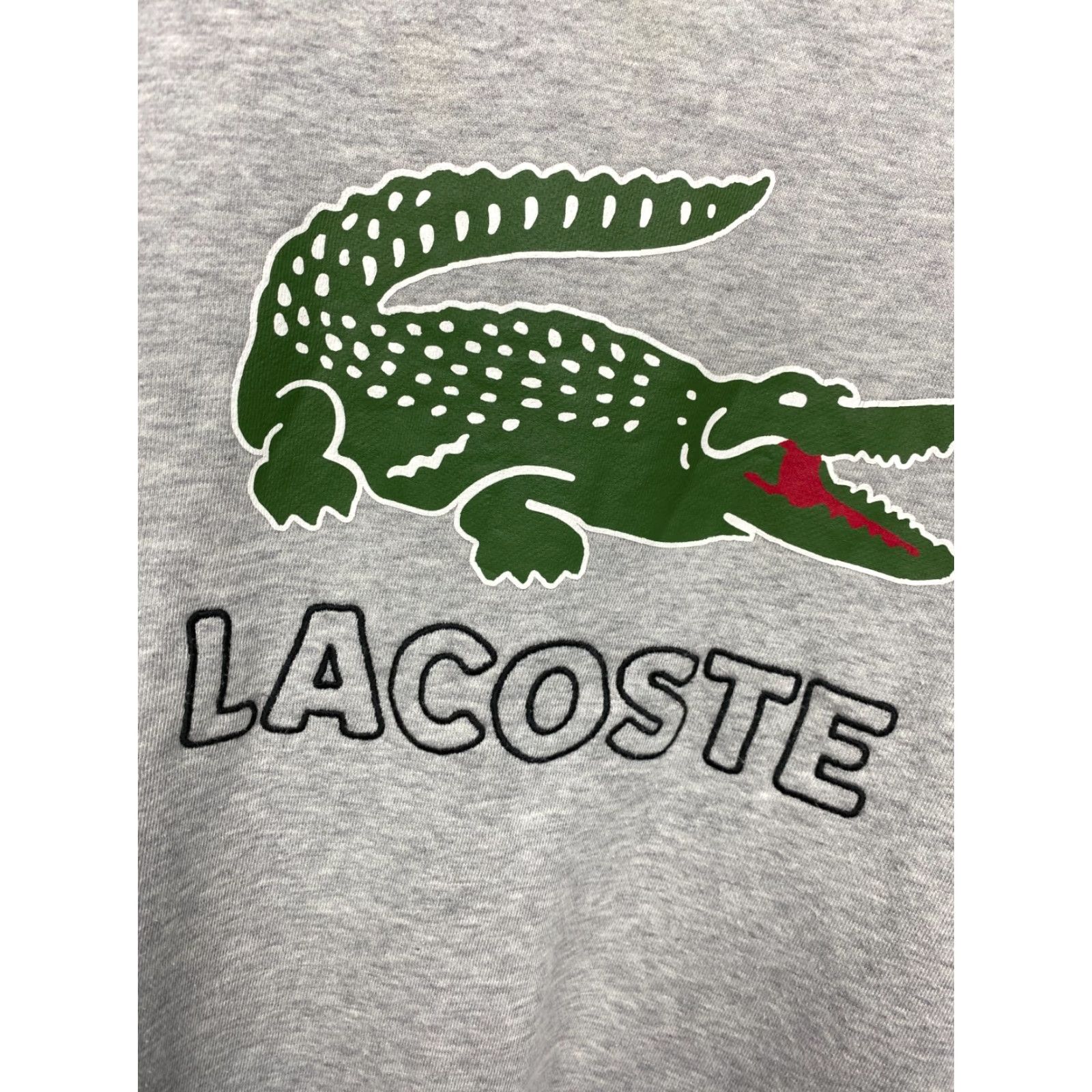 Lacoste Lacoste Vintage Mens Big Logo Crew Neck Sweatshirt Shirt 2XL Gray Logo 90s? Size US XXL / EU 58 / 5 - 3 Thumbnail