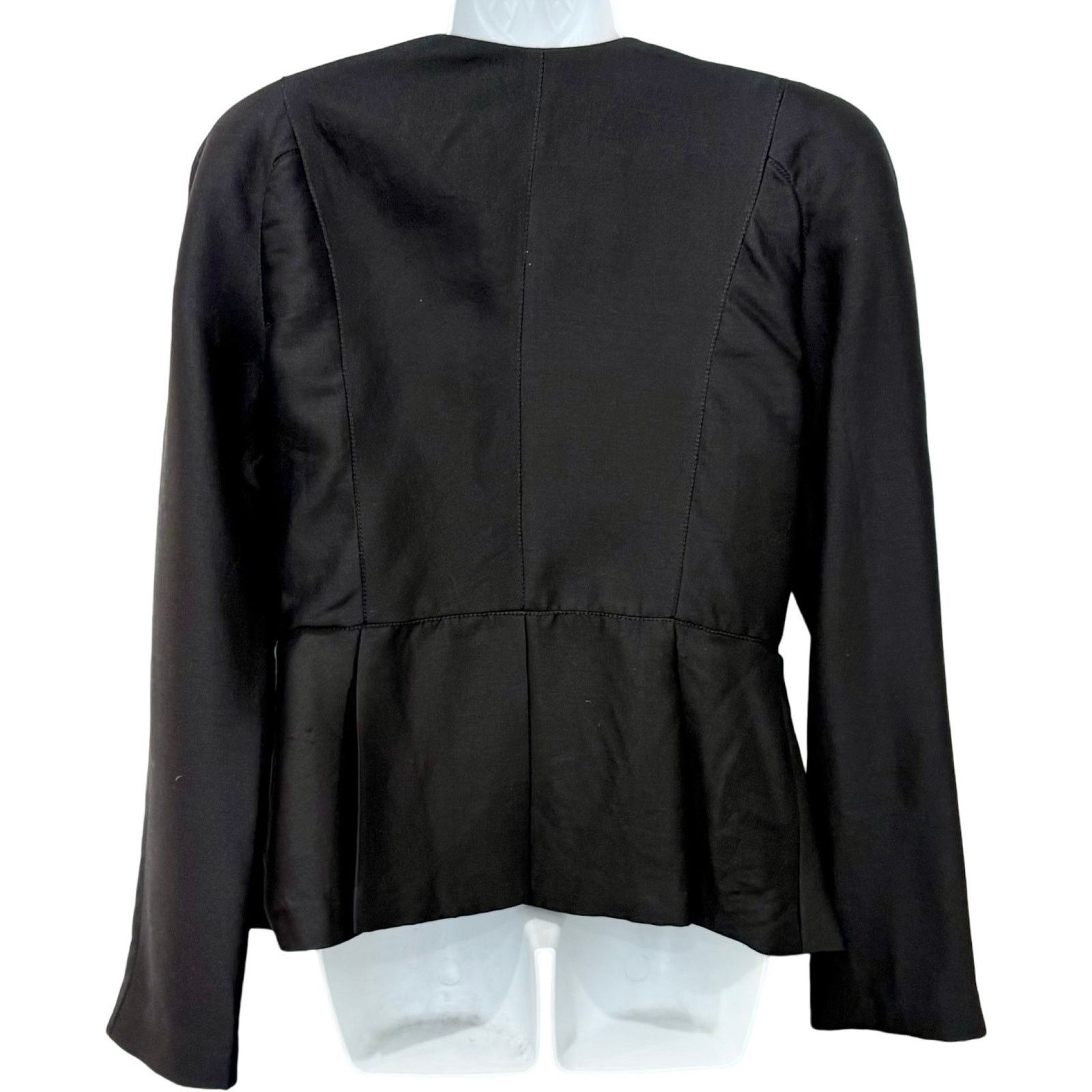 Other Leon Max Limited Edition Black Hook Eye Blazer Size M Lined Size M / US 6-8 / IT 42-44 - 6 Thumbnail