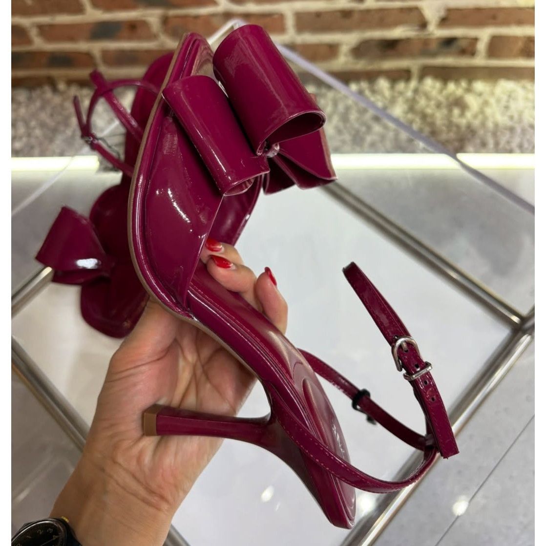 Zara LAST ONE! ZARA Red Bow Heels NWT Size US 8 / IT 38 - 16 Thumbnail