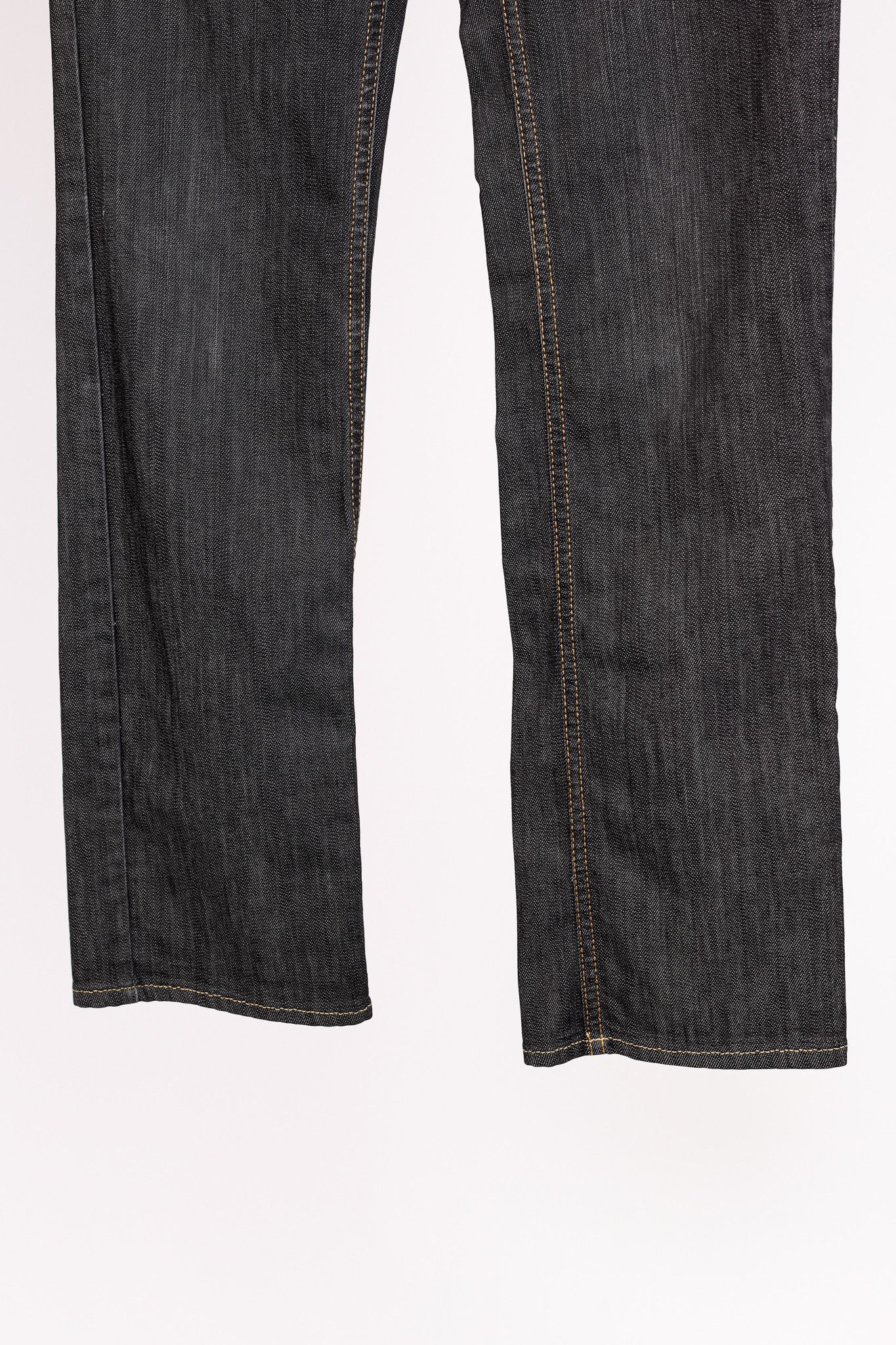Dolce & Gabbana Dolce & Gabbana Charcoal Straight-Leg Logo Plaque Jeans Size 28" / US 6 / IT 42 - 6 Thumbnail