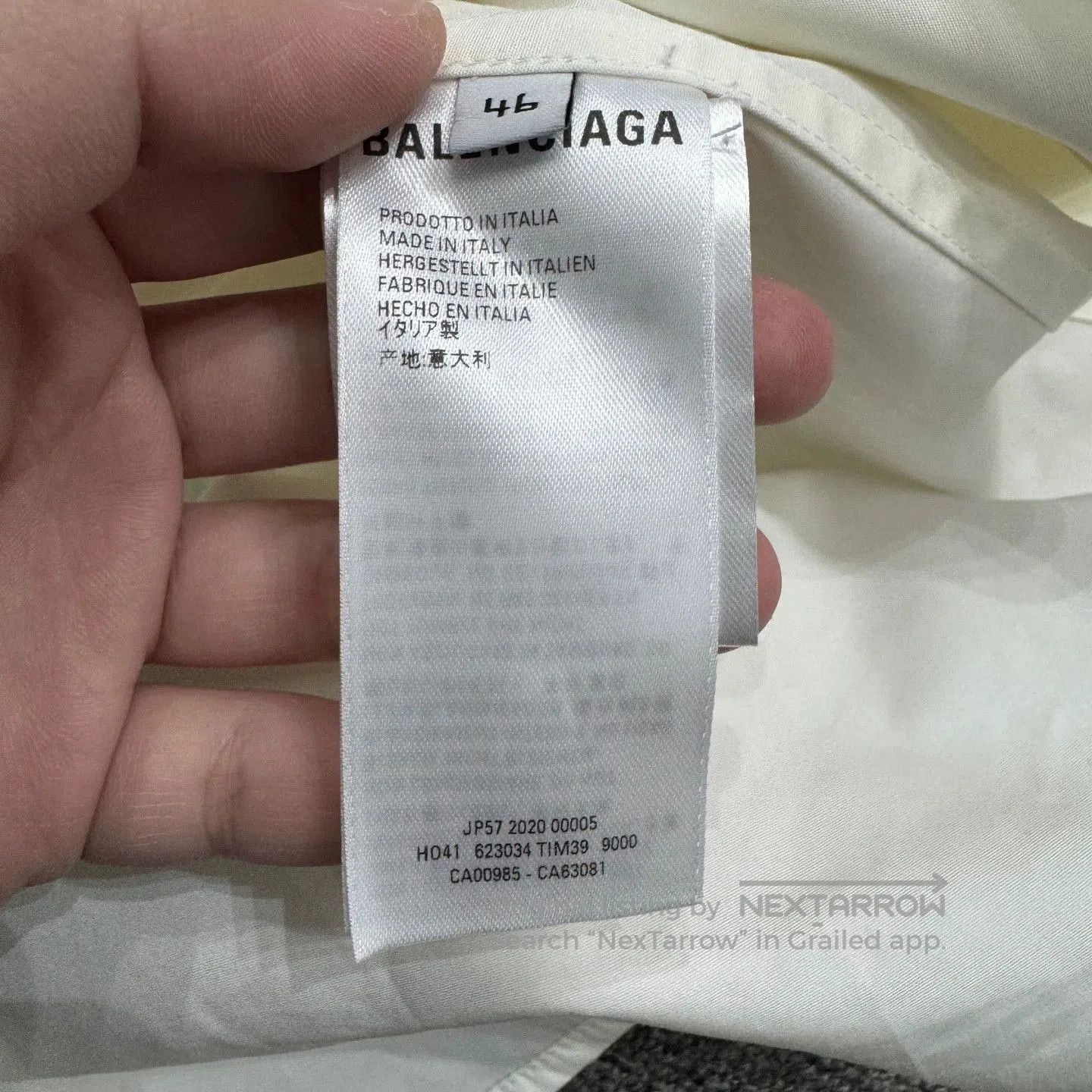 Balenciaga White Lightweight Zip-Up Jacket Size S. Size US S / EU 44-46 / 1 - 3 Thumbnail