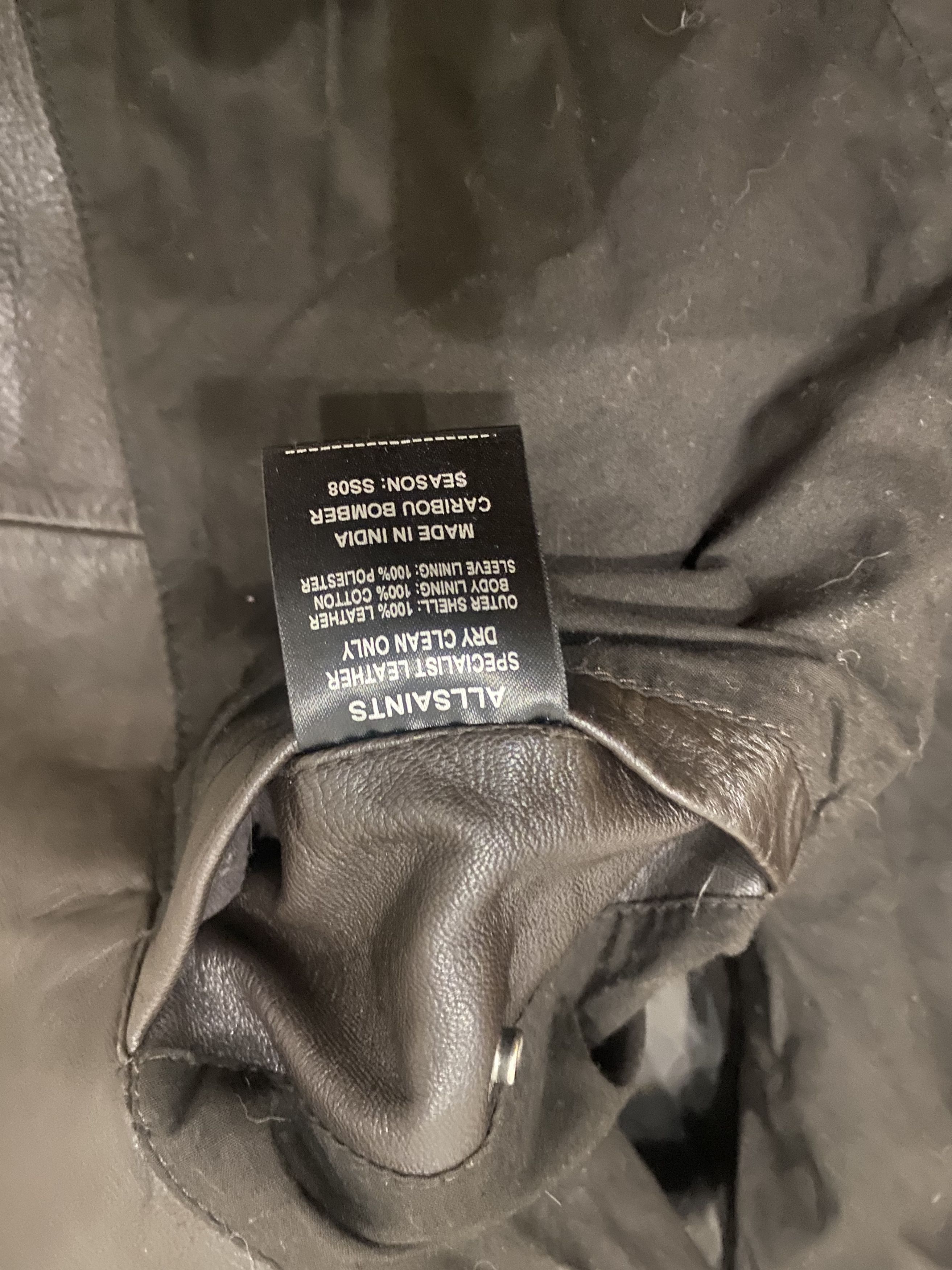 Allsaints Allsaints Leather Biker Bomber Jacket Size US M / EU 48-50 / 2 - 7 Thumbnail