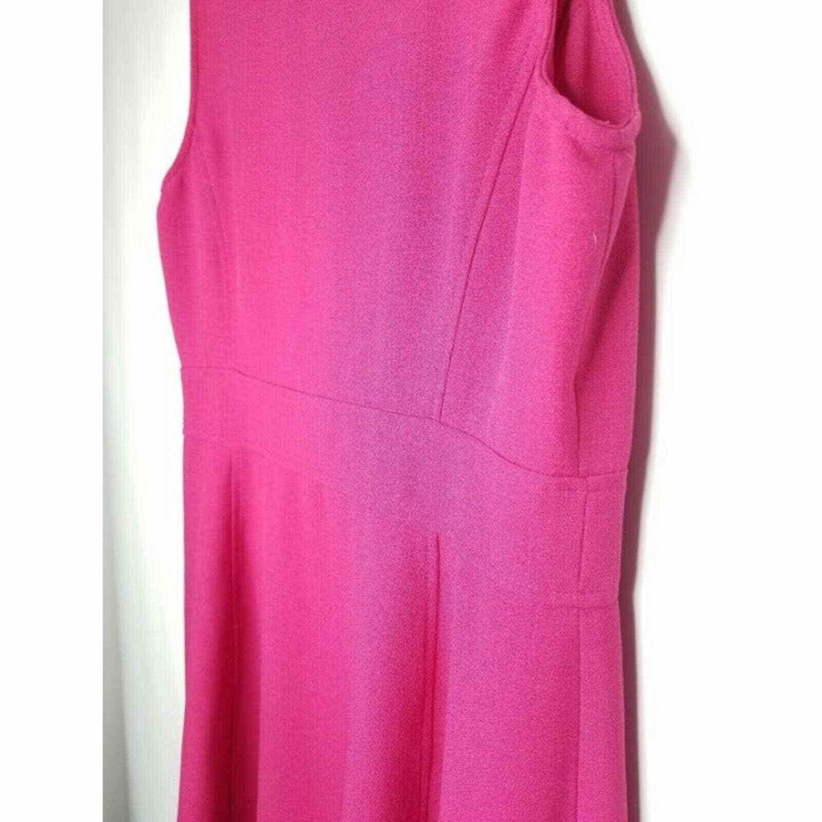 1017 ALYX 9SM 9 & Co Fuchsia Sleeveless Dress Work Career Church Night Out Size XL / US 12-14 / IT 48-50 - 4 Thumbnail
