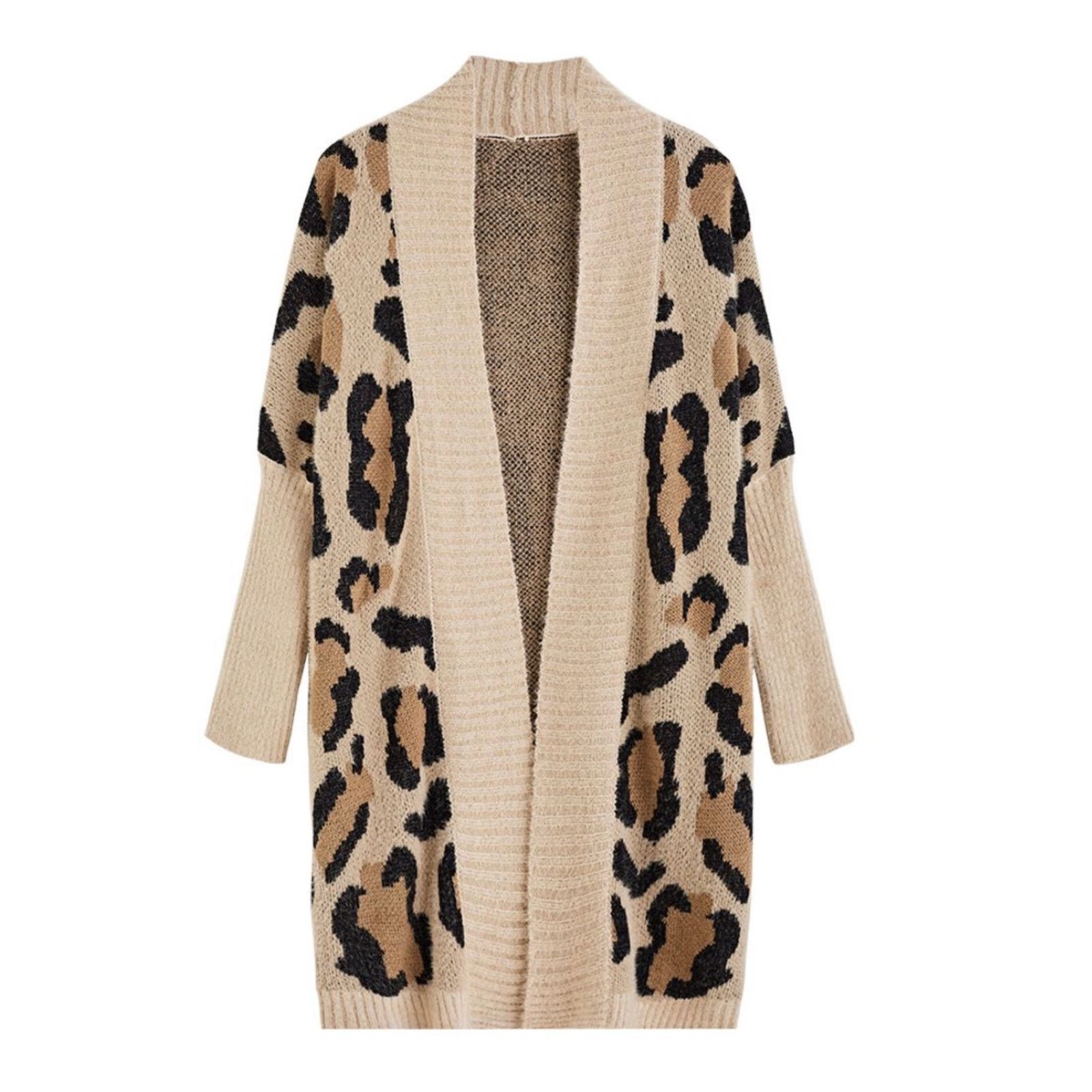 Other Miss Sparkling Tan Leopard Print Cardigan Medium NWT Size M / US 6-8 / IT 42-44 - 2 Thumbnail
