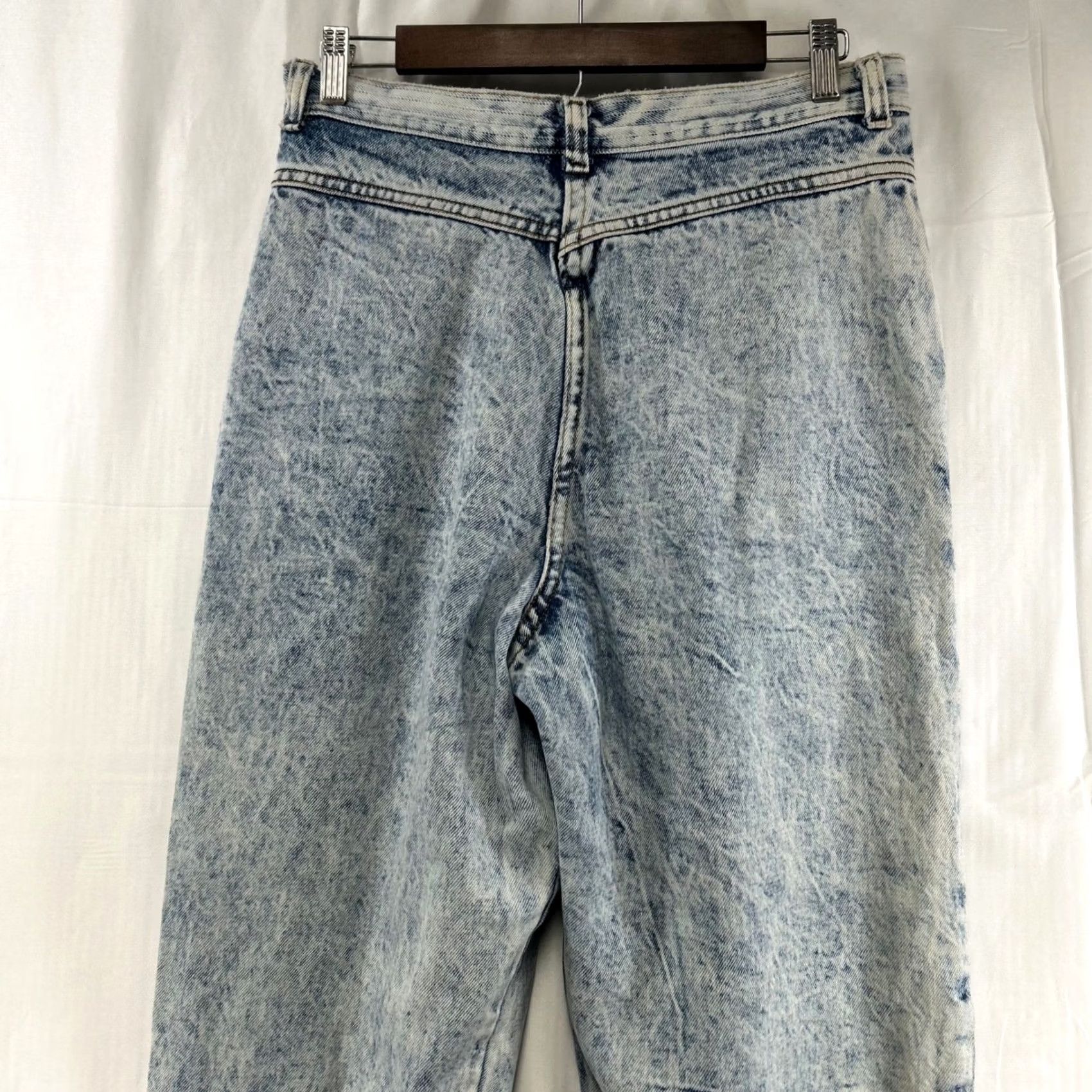 Vintage Congo Trader Jeans Womens 14W Blue Vintage 80s High Rise Tapered Acid Wash Size 36" / US 14 / IT 50 - 4 Thumbnail