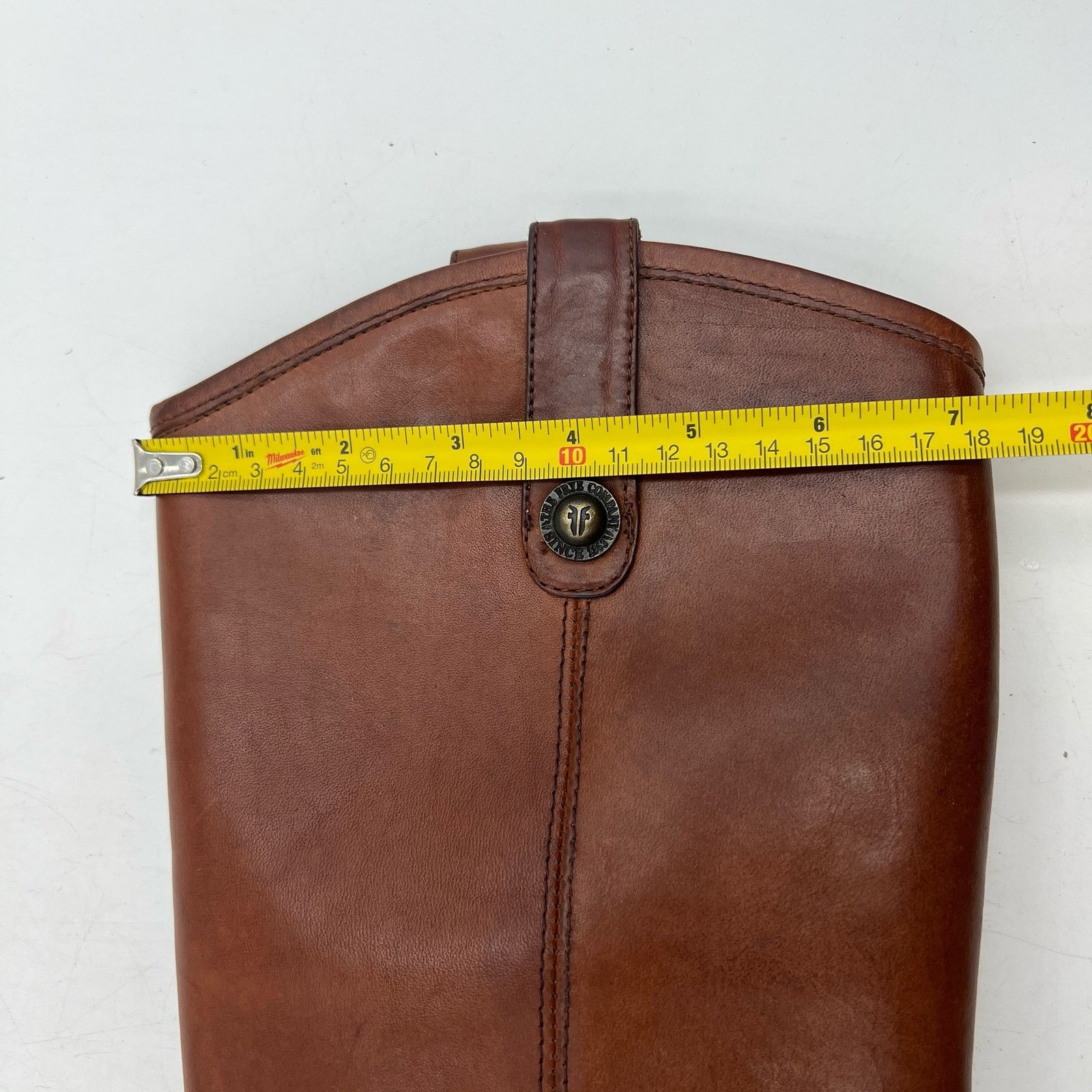 Frye Frye Cox Knee High Leather Boots Cognac Brown Size US 7 / IT 37 - 7 Thumbnail