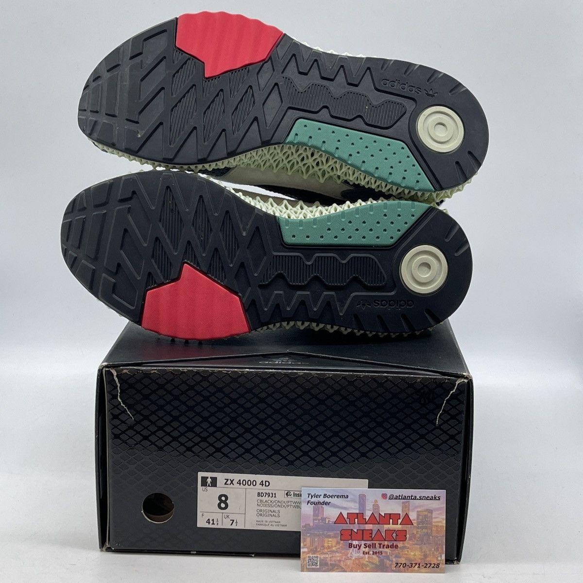 Adidas ZX 4000 futurecraft 4D black onix Size US 8 / EU 41 - 7 Thumbnail