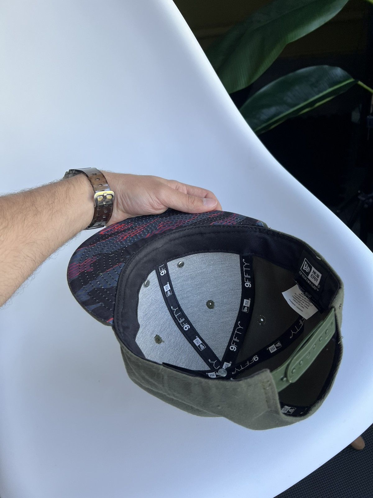 New Era × Oakley Oakley x New Era 9Fifty Snapback Hat Khaki Red 3D Logo Size ONE SIZE - 21 Thumbnail