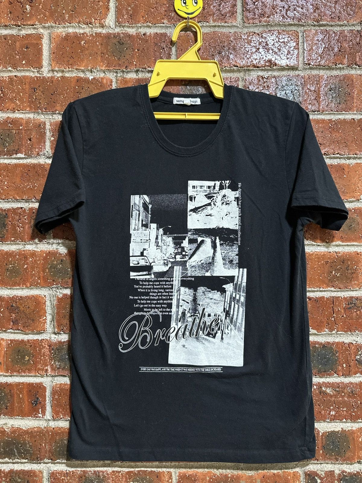 Vintage × semanticdesign Vintage Semantics Design Breathe Faded Punk Tee Size L / US 10 / IT 46 - 1 Thumbnail