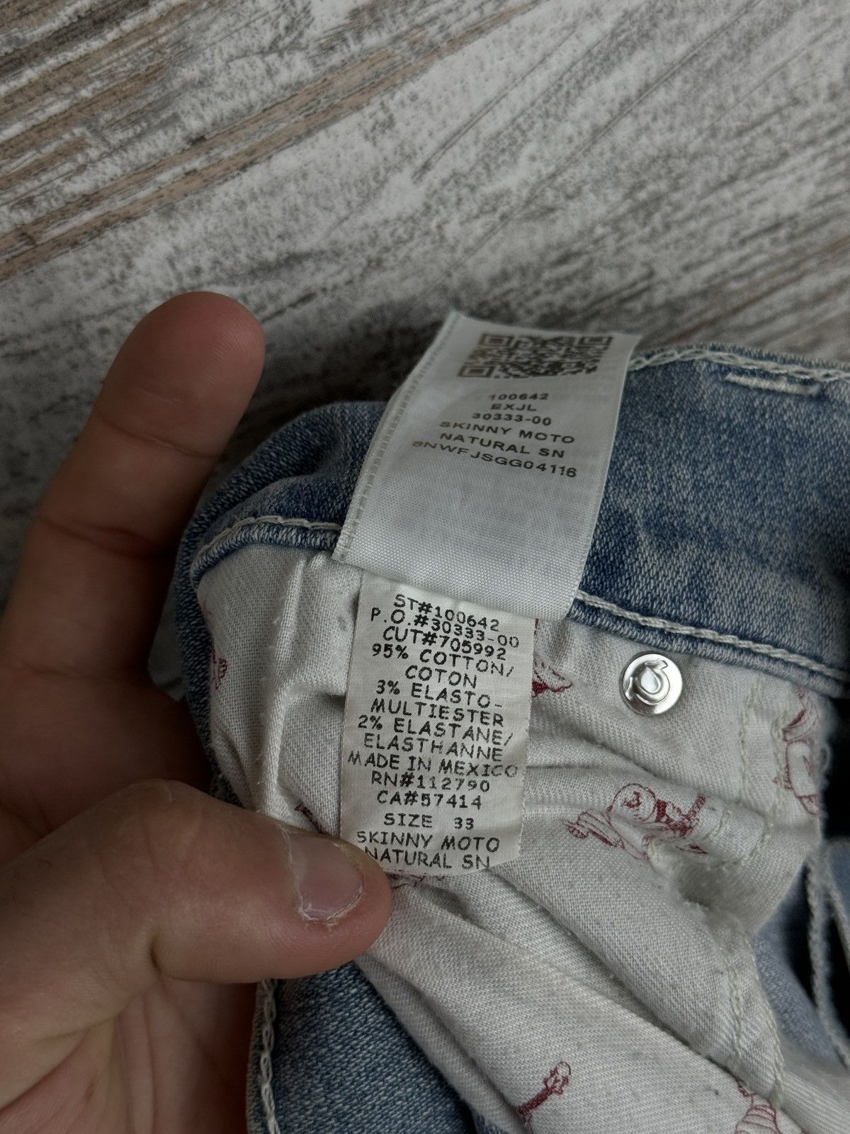 Japanese Brand × True Religion Mens True Religion SKINNY MOTO NATURAL SN jeans denim y2k Size US 33 - 19 Thumbnail
