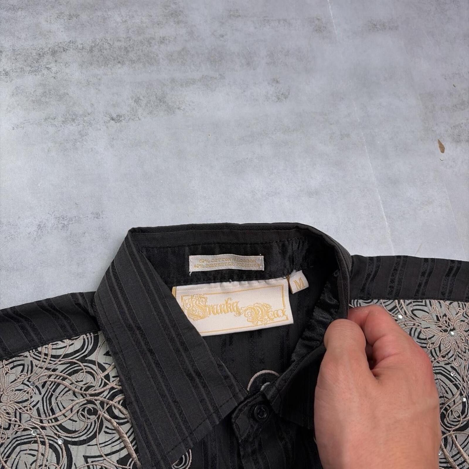 Other Y2K Franky Max Grunge Gothic Embellished Long Sleeve Shirt Size M / US 6-8 / IT 42-44 - 7 Thumbnail