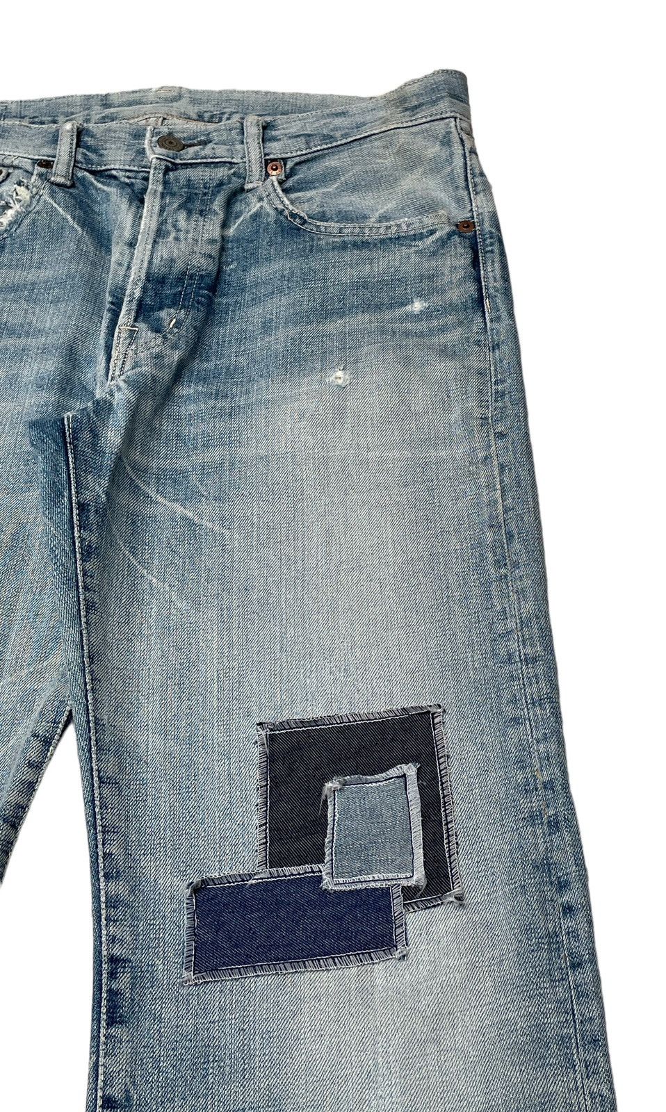 Spellbound Vintage Japanese Brand Spellbound Patchwork Jeans 1990s Size US 31 - 4 Thumbnail