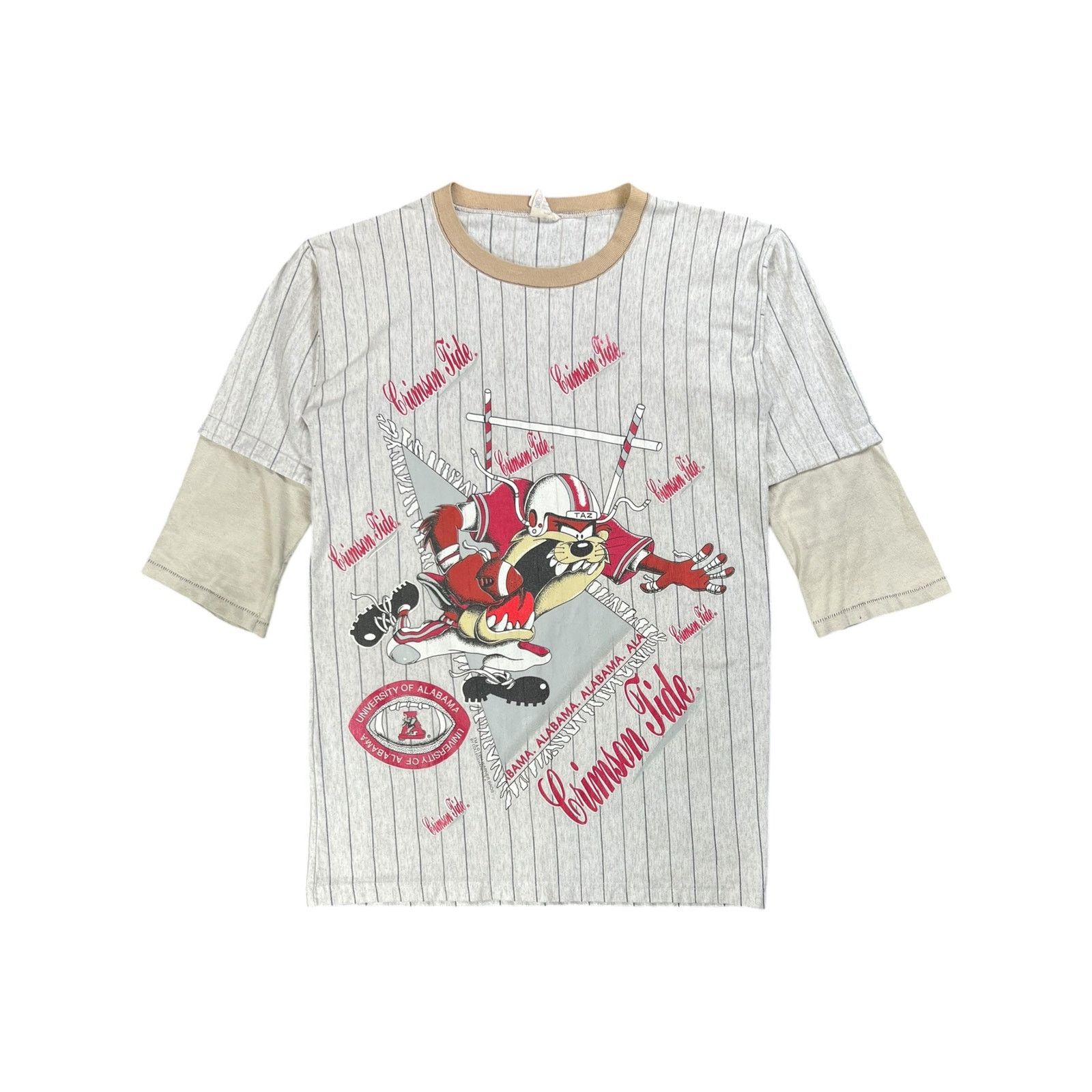 NCAA × Vintage Vintage 90s Looney Tunes Taz Alabama Crimson Tide longsleeve Size US L / EU 52-54 / 3 - 1 Thumbnail