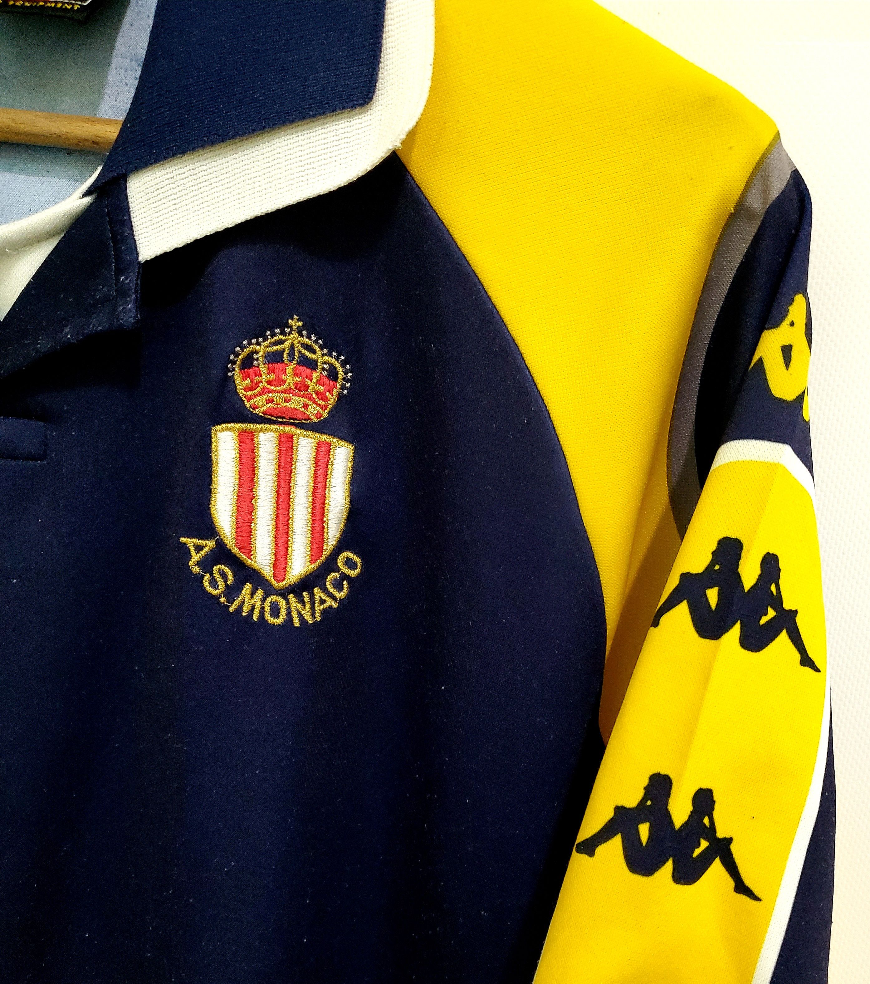 Kappa × Vintage Vintage MONACO 1998 1999 AWAY Kappa Soccer Jersey size L Size US L / EU 52-54 / 3 - 3 Thumbnail