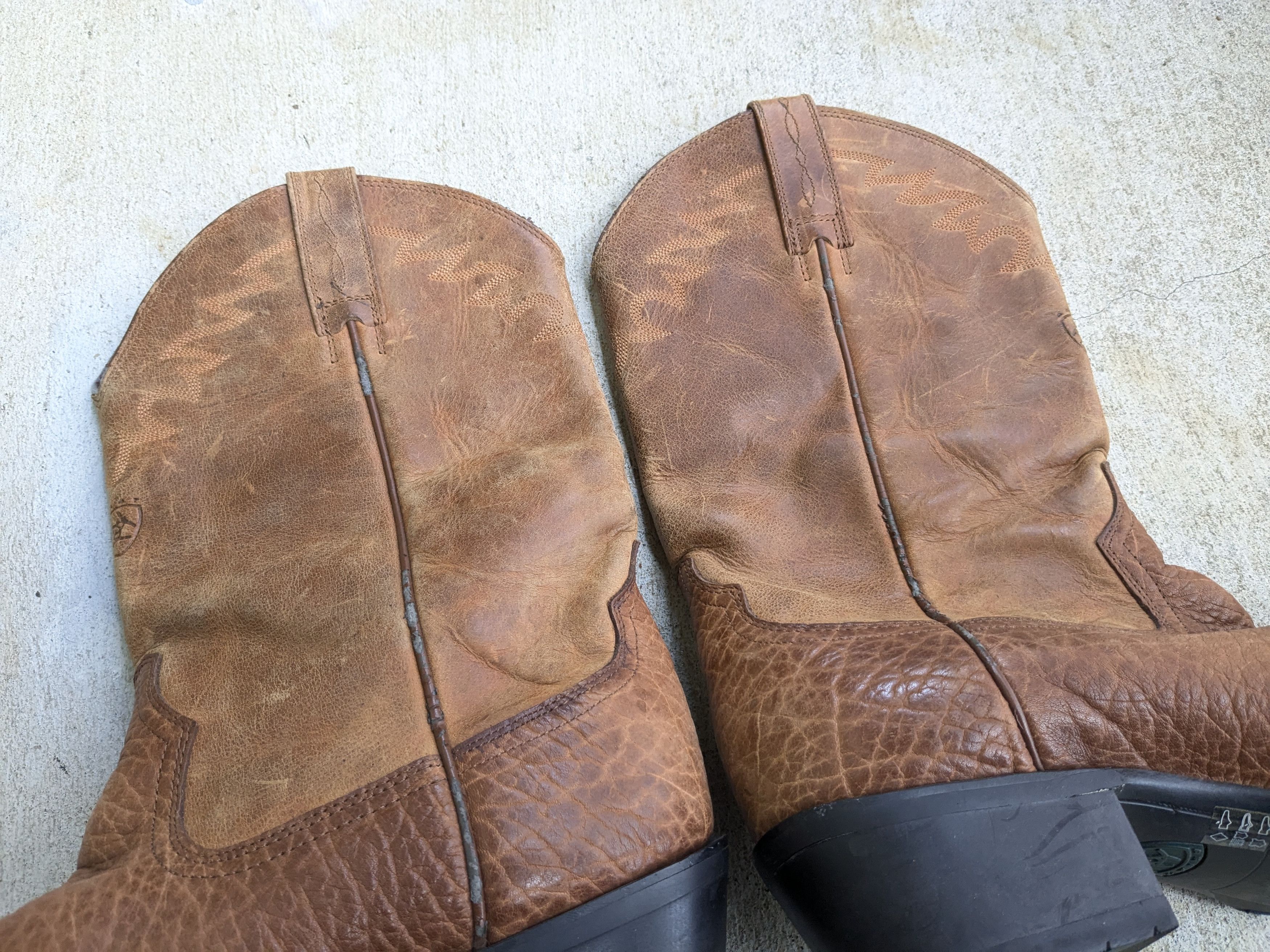 Ariat Ariat Cowboy Boots Brown 12 D Leather Tan Size US 12 / EU 45 - 10 Thumbnail