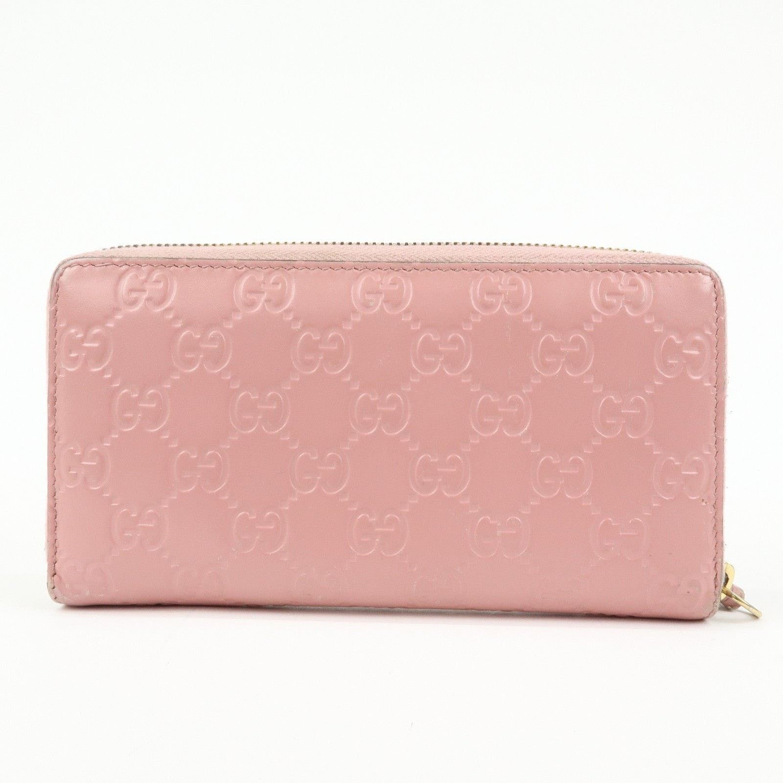 Gucci Gucci Guccissima Leather Round Zippy Wallet Pink Size ONE SIZE - 2 Thumbnail