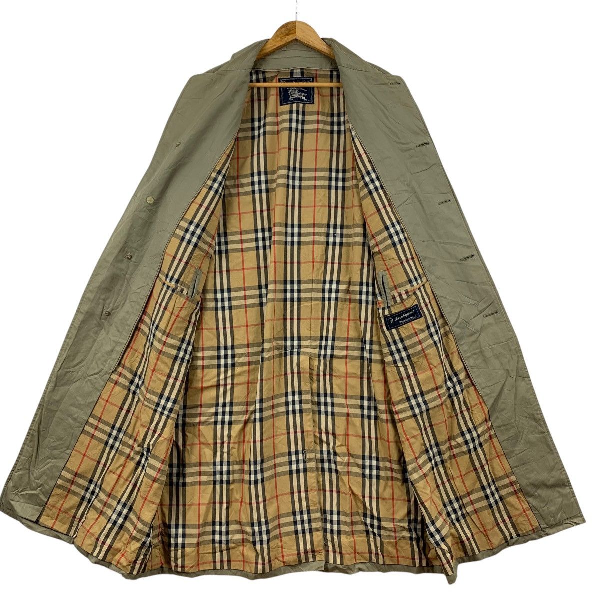 Burberry Vintage 90s BURBERRY'S LONDON Beige Trench Coat Parka Size US XL / EU 56 / 4 - 3 Thumbnail