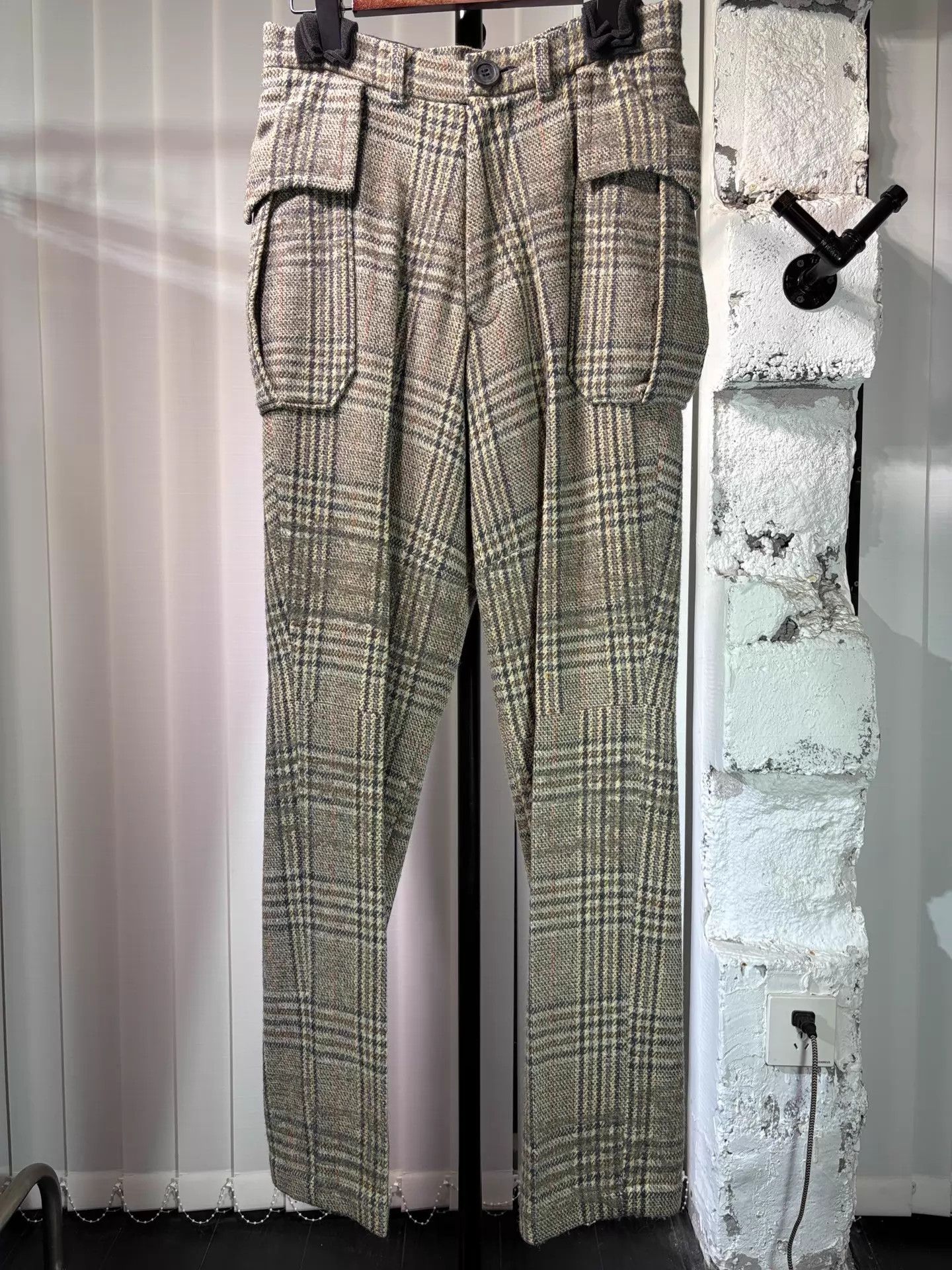 Undercover Undercover 1996AW Wire Wool Check Lined Pants Size US 32 / EU 48 - 1 Thumbnail