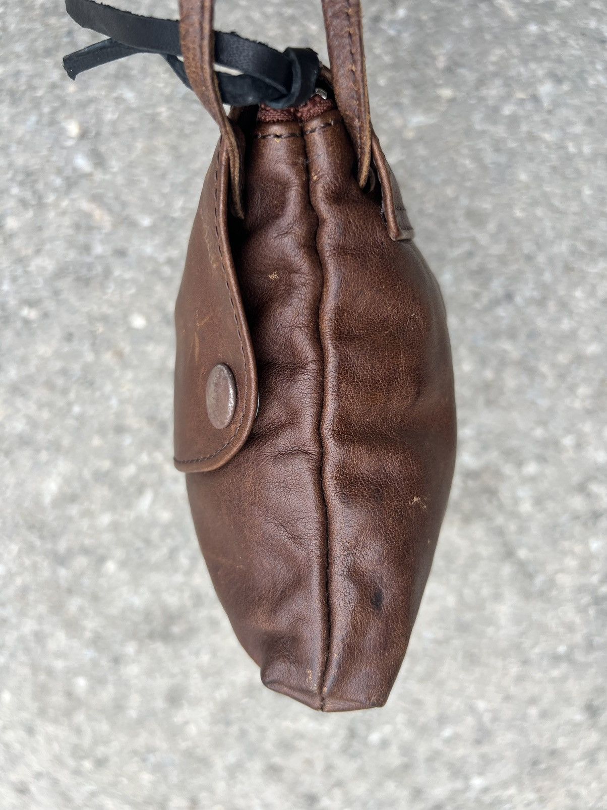 Leather Far Eastern Enthusiast Japan Patina Leather Clutch Bag Size ONE SIZE - 9 Thumbnail