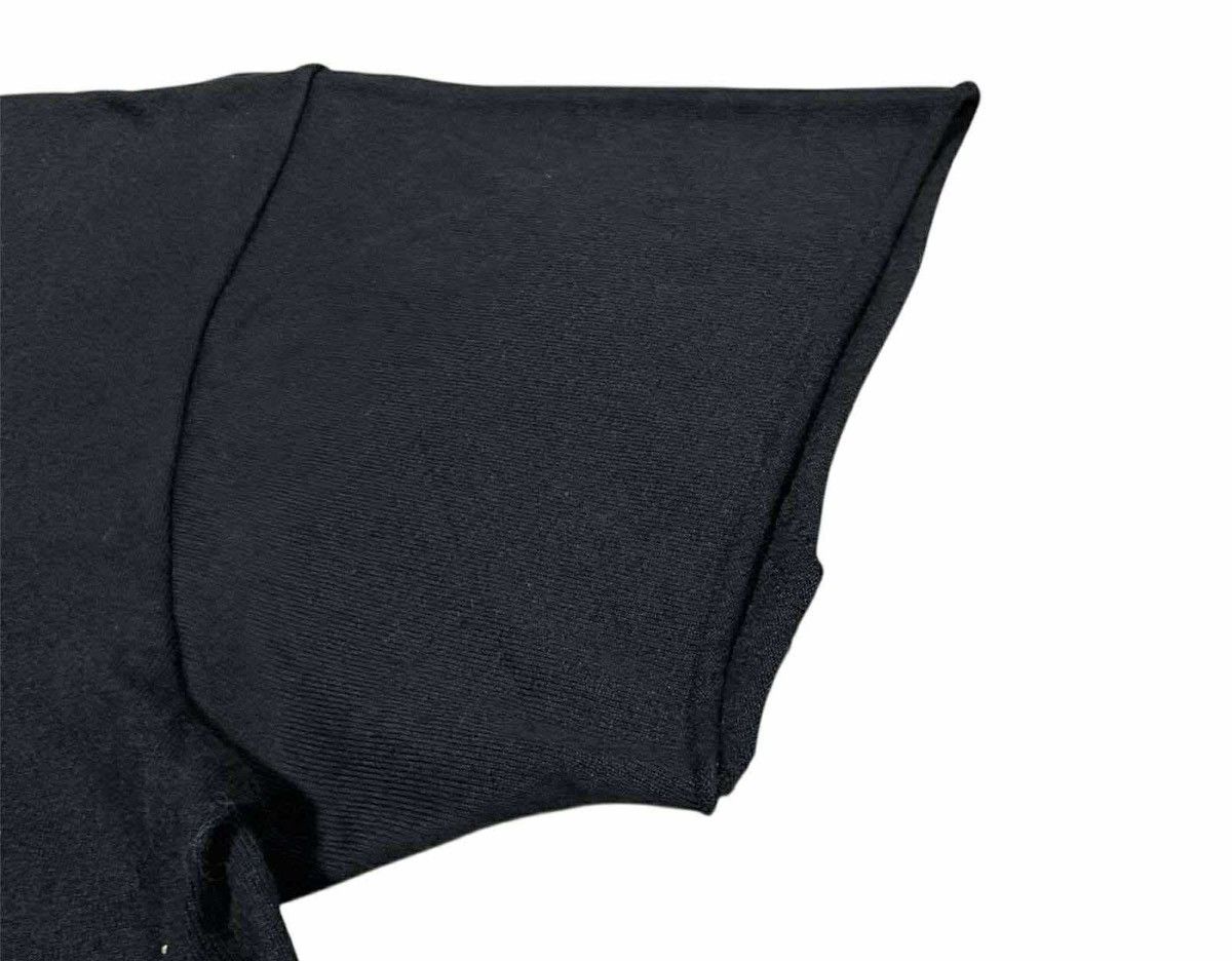 If Six Was Nine 🔥Y2K Black Asymmetric Stitch Raw Edge Shirt Rick Owens Style Size US S / EU 44-46 / 1 - 3 Thumbnail